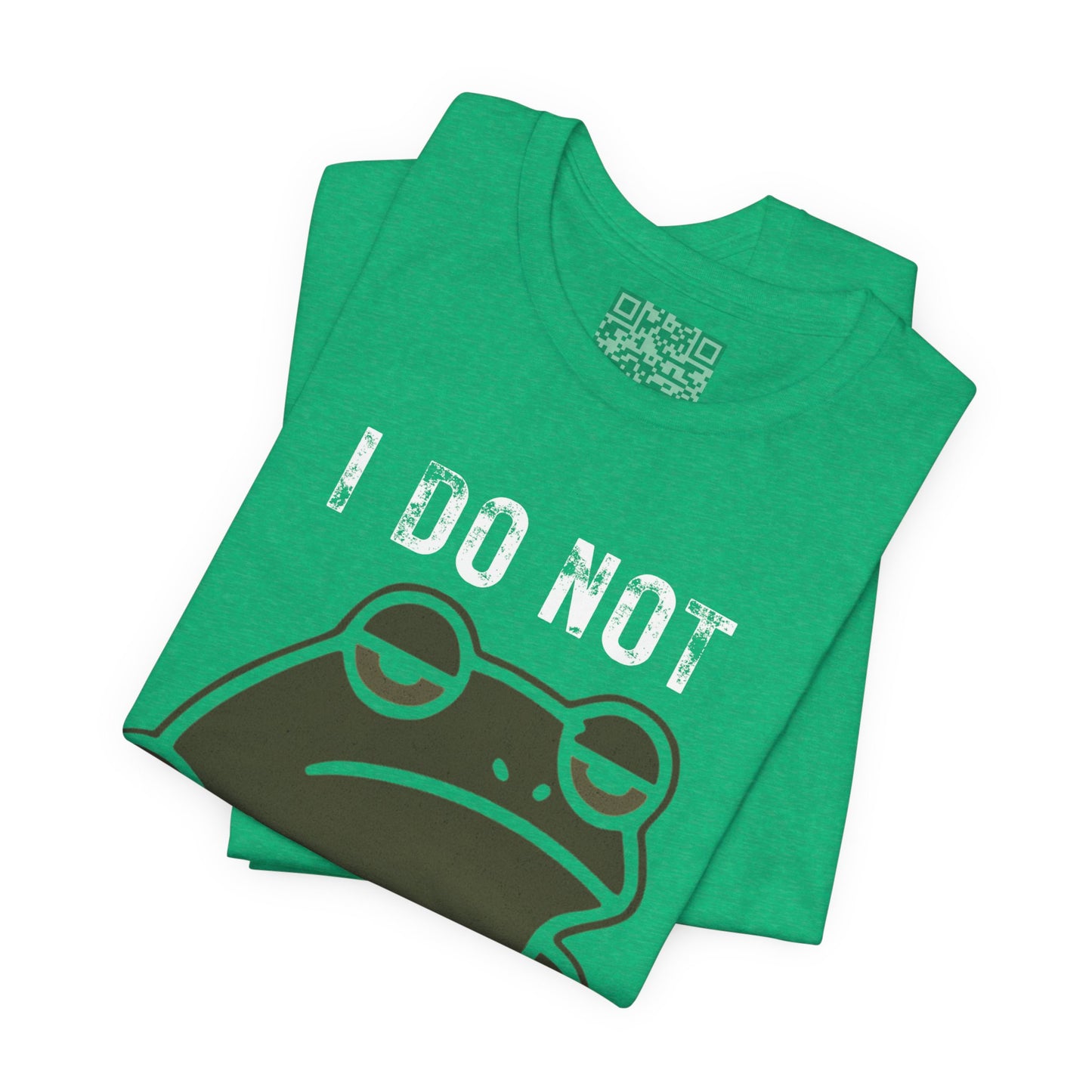 I Do Not Froggin’ Care T-Shirt – Funny Grumpy Frog Graphic Tee