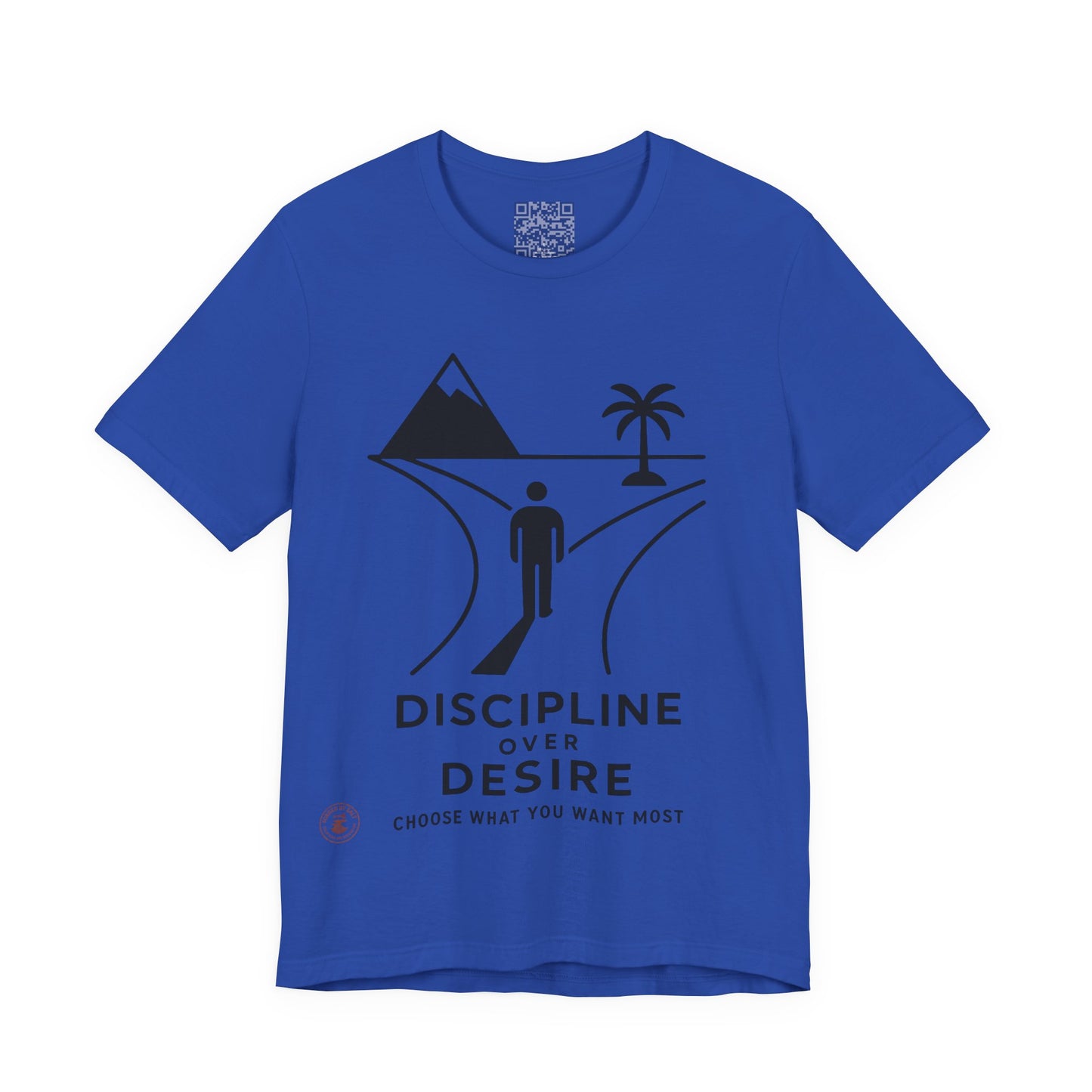 🧭 Discipline Over Desire – Motivational T-Shirt