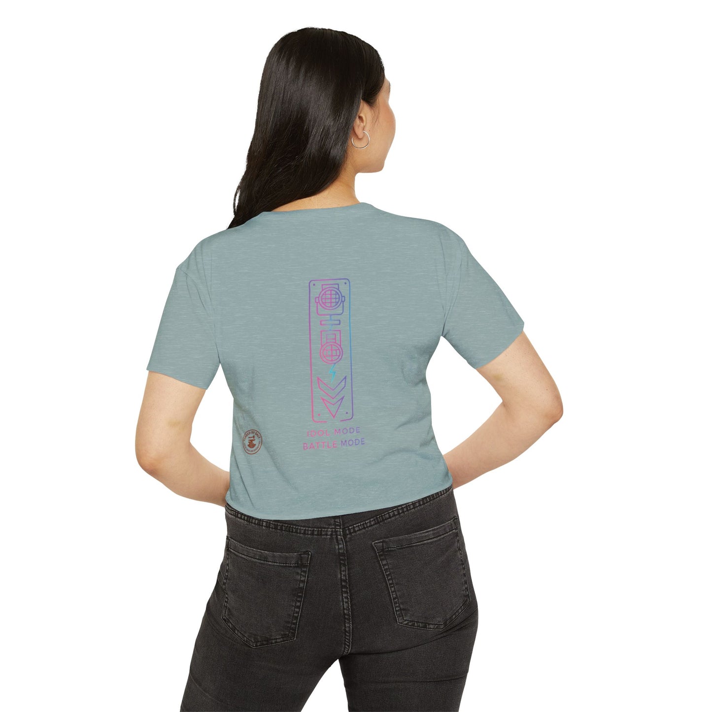 Idol Mode // Battle Mode Festival Crop Top (Women’s), Trendy Music-Inspired Tee