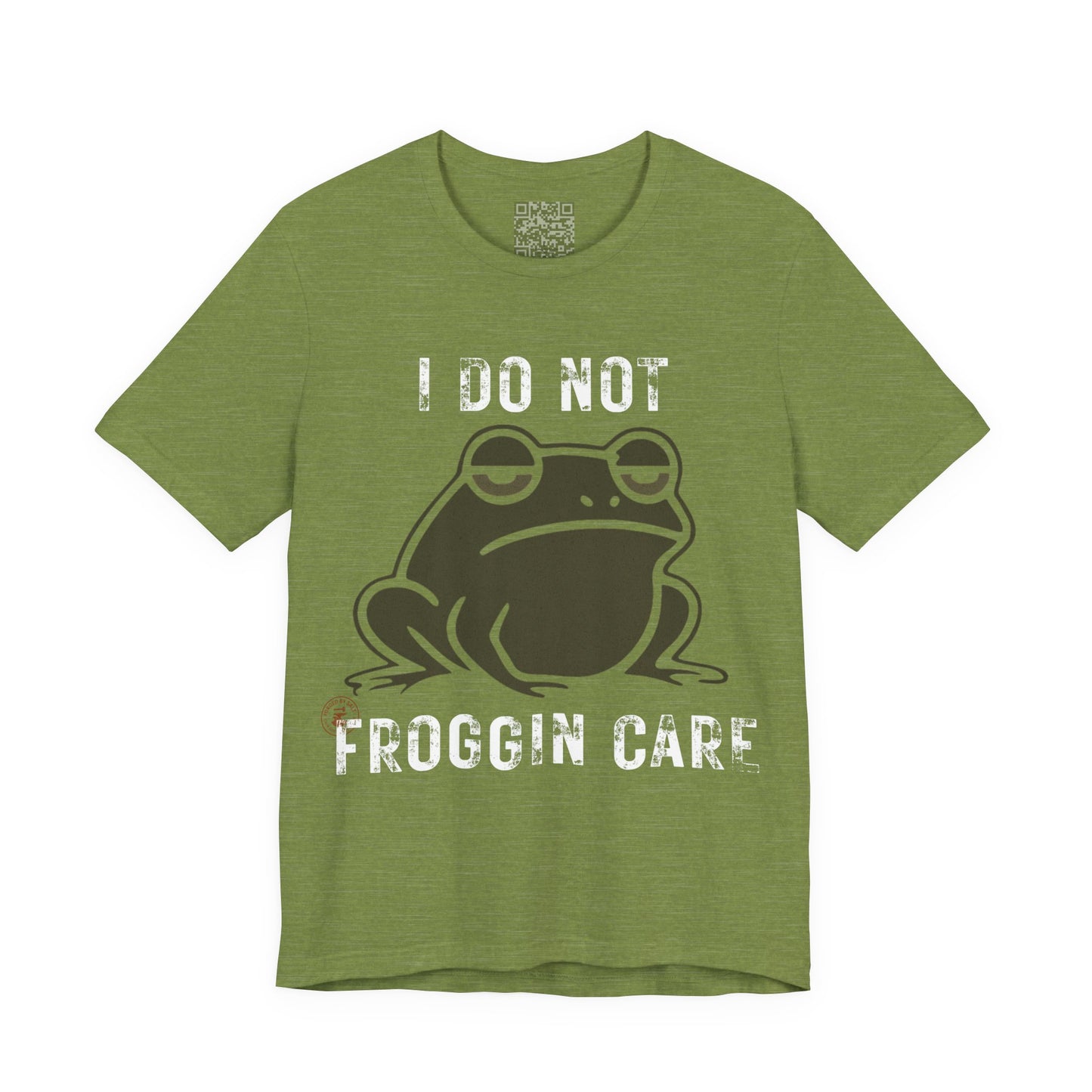 I Do Not Froggin’ Care T-Shirt – Funny Grumpy Frog Graphic Tee