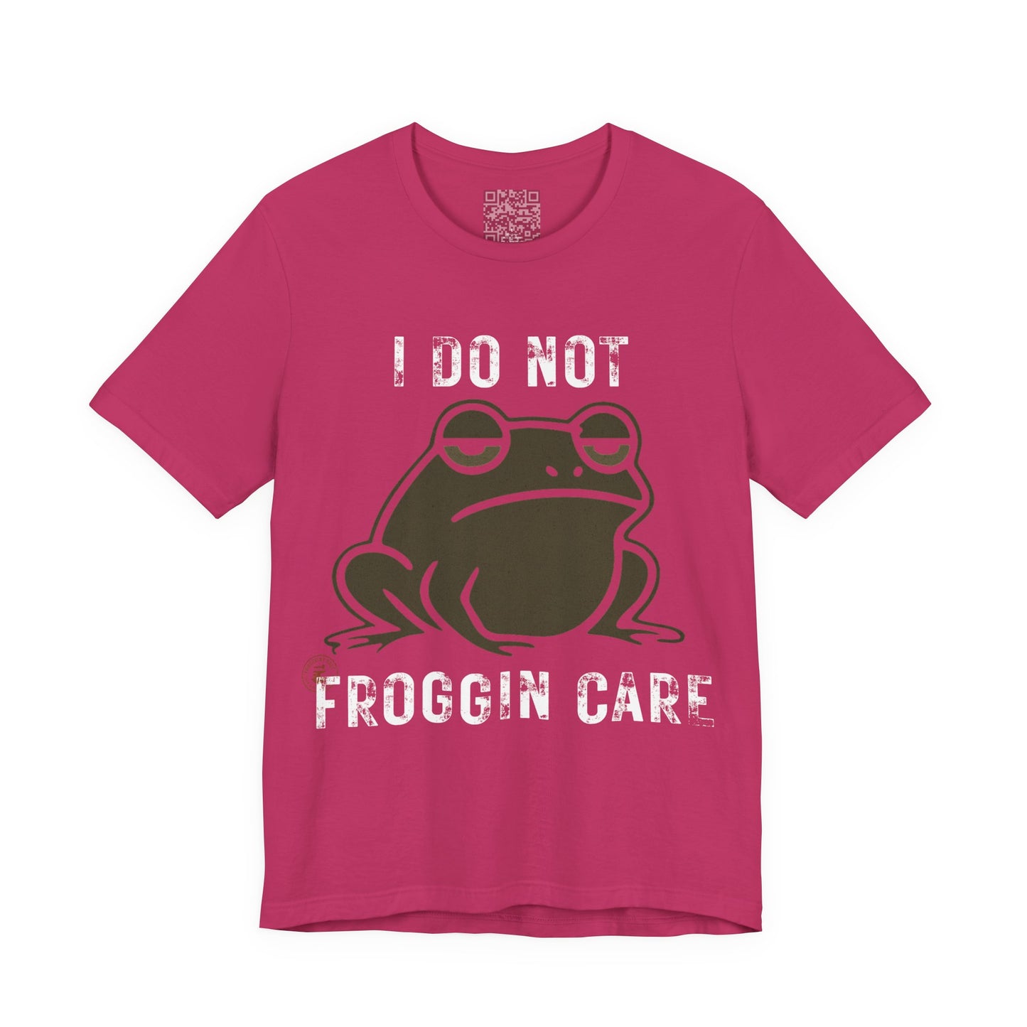 I Do Not Froggin’ Care T-Shirt – Funny Grumpy Frog Graphic Tee