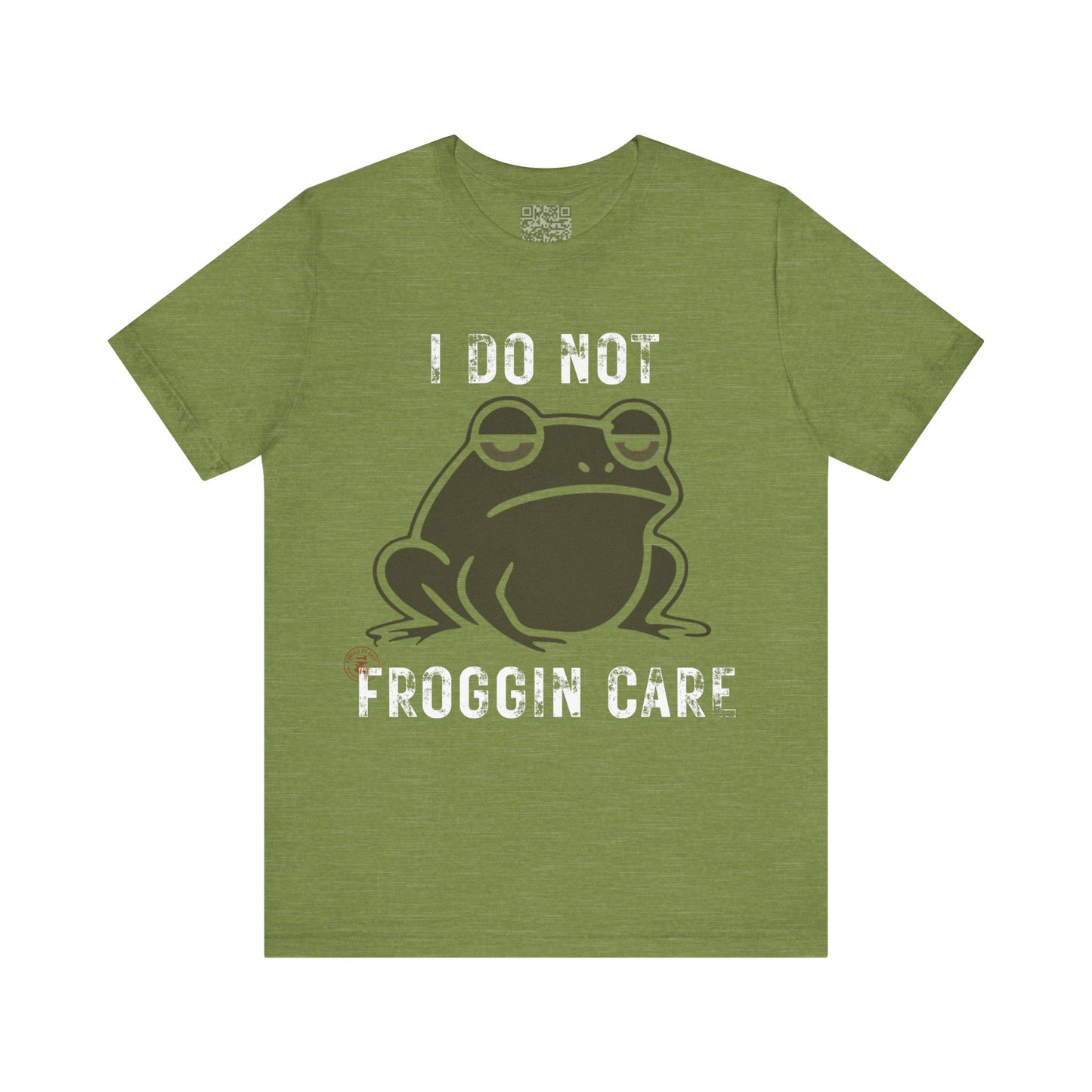 I Do Not Froggin’ Care T-Shirt – Funny Grumpy Frog Graphic Tee
