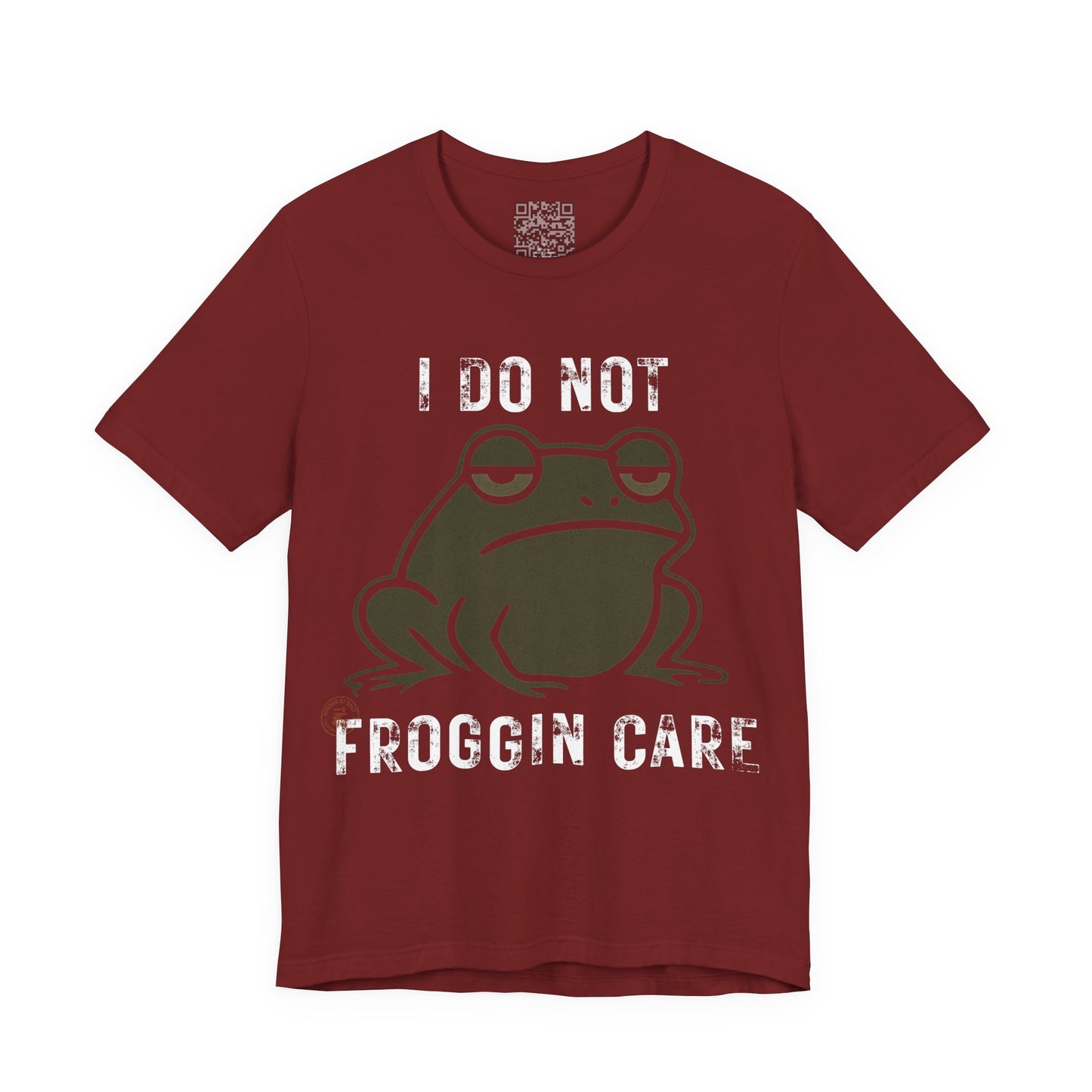 I Do Not Froggin’ Care T-Shirt – Funny Grumpy Frog Graphic Tee