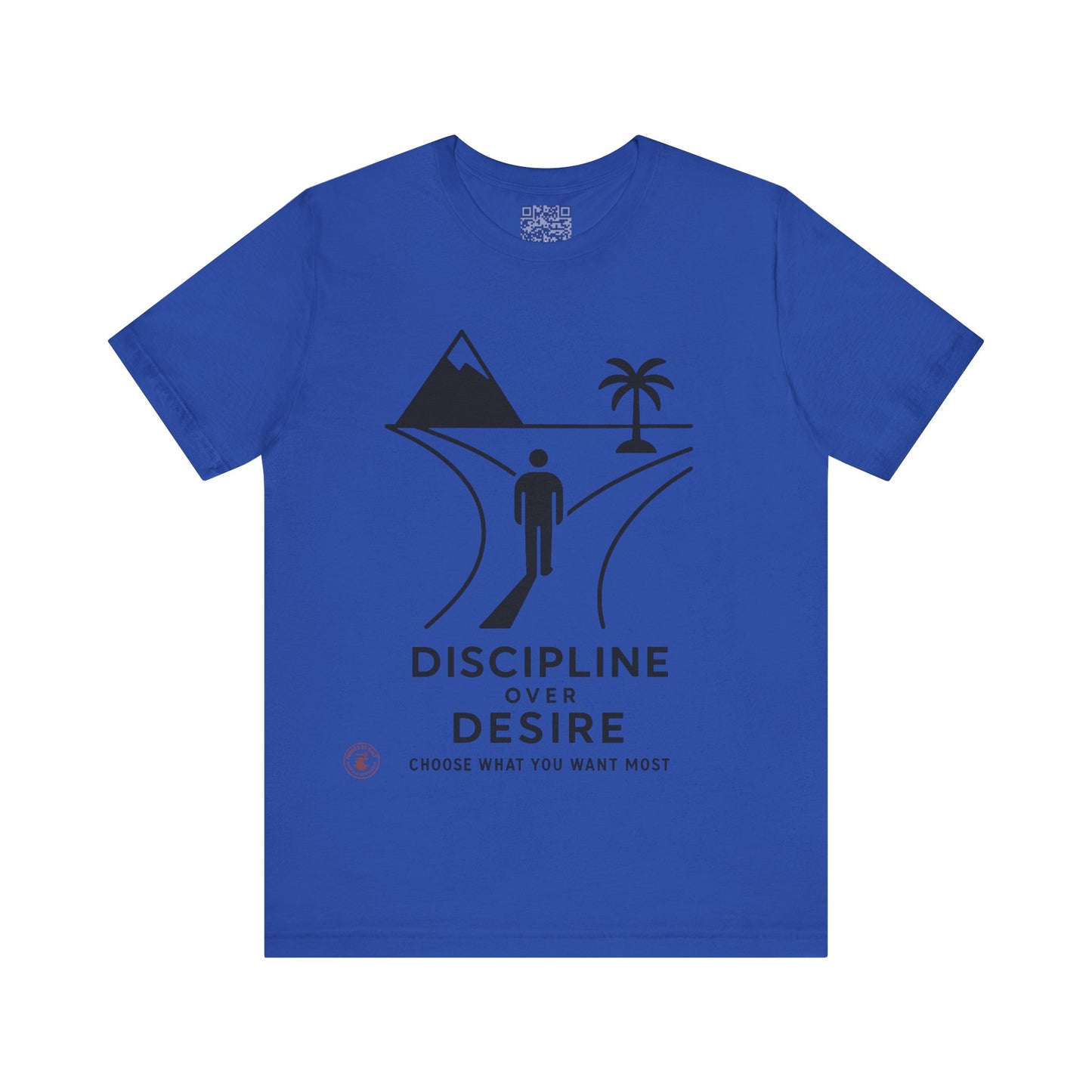 🧭 Discipline Over Desire – Motivational T-Shirt