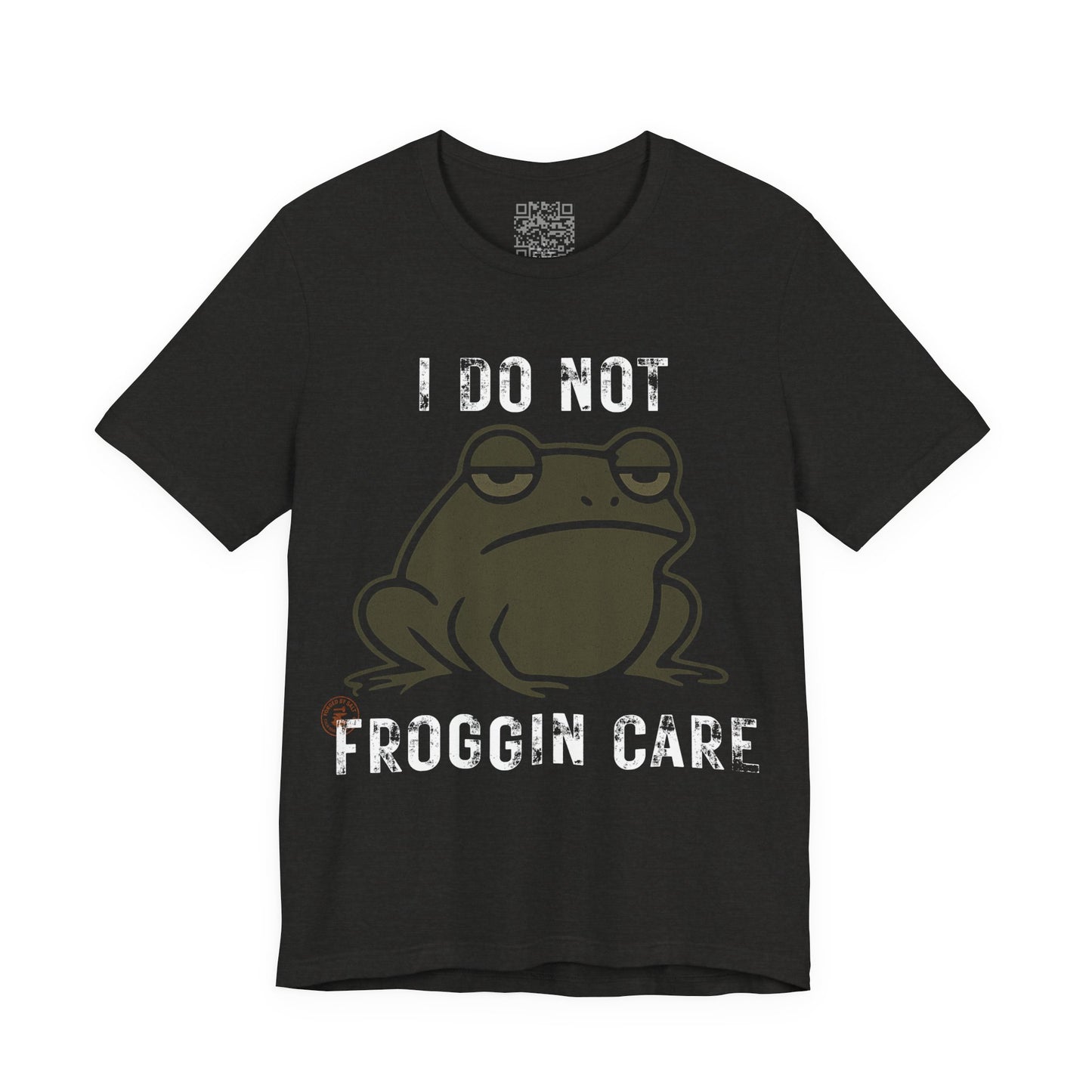 I Do Not Froggin’ Care T-Shirt – Funny Grumpy Frog Graphic Tee