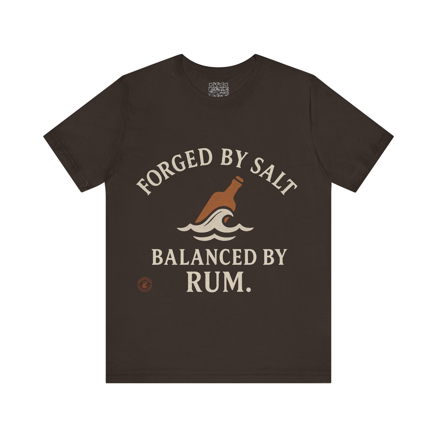 ⚓ “Forged by Salt, Balanced by Rum” – Nautical Lifestyle Tee, Coastal Vibe Tee, Gift for Sailors, Casual Wear