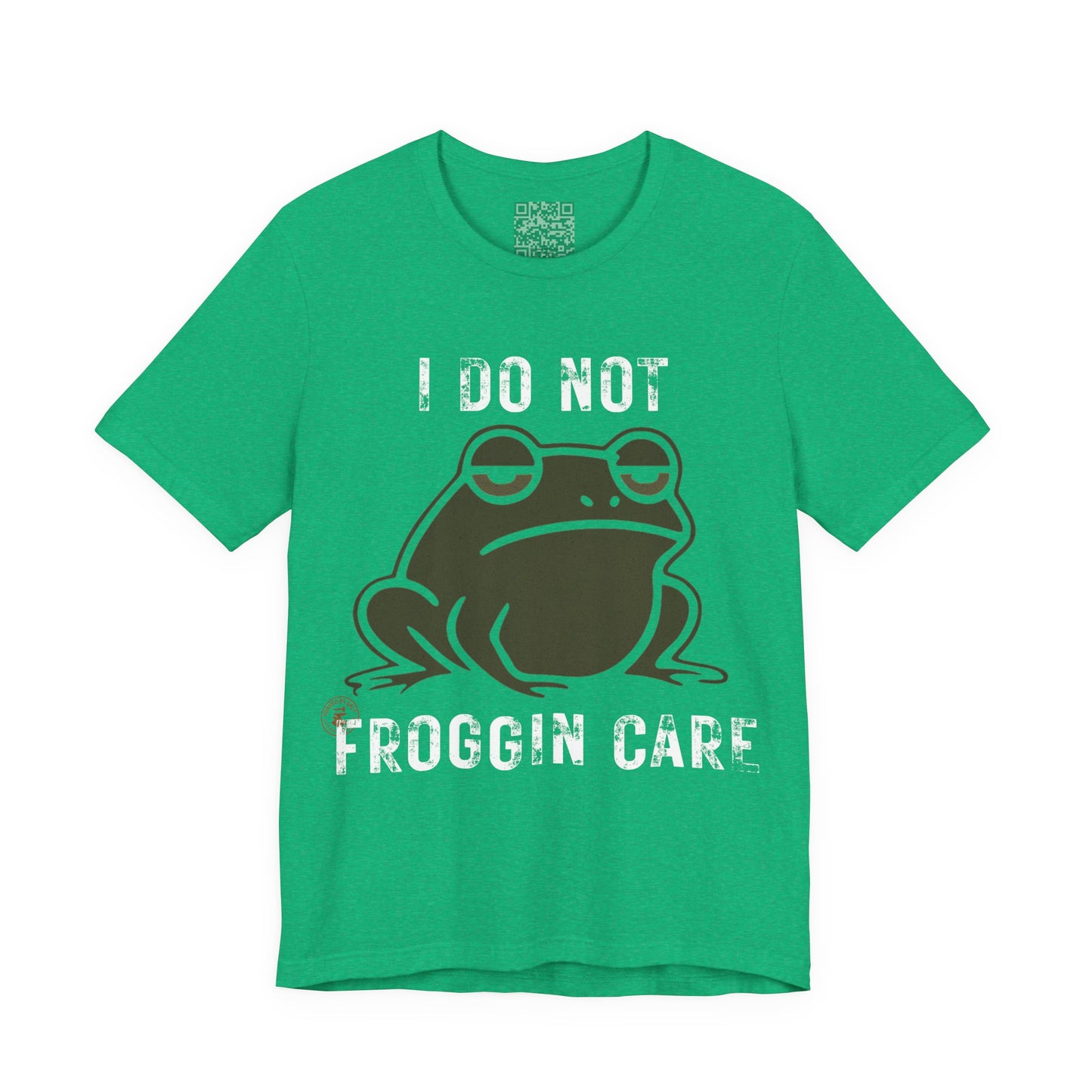 I Do Not Froggin’ Care T-Shirt – Funny Grumpy Frog Graphic Tee