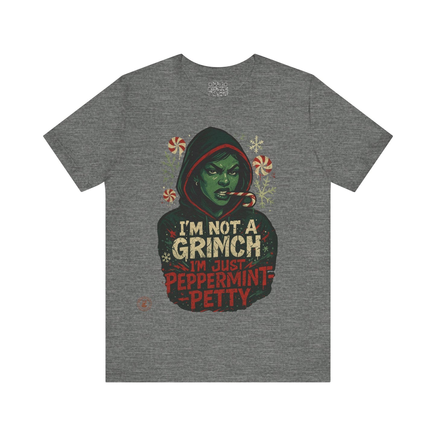 Festive Grinch Tee, Unisex Christmas Shirt, Holiday Humor Tee, Fun Winter Apparel, Unique Gift for Grinch Fans, Peppermint Petty Shirt