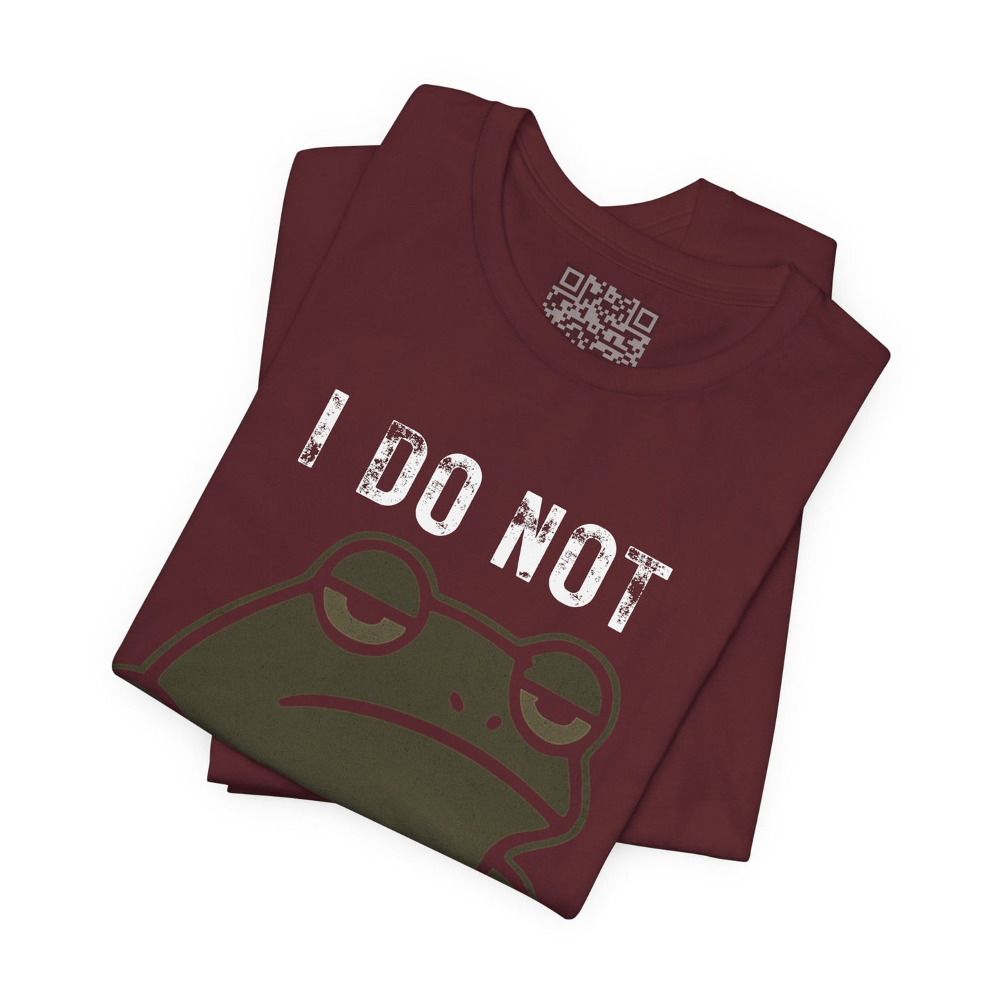 I Do Not Froggin’ Care T-Shirt – Funny Grumpy Frog Graphic Tee