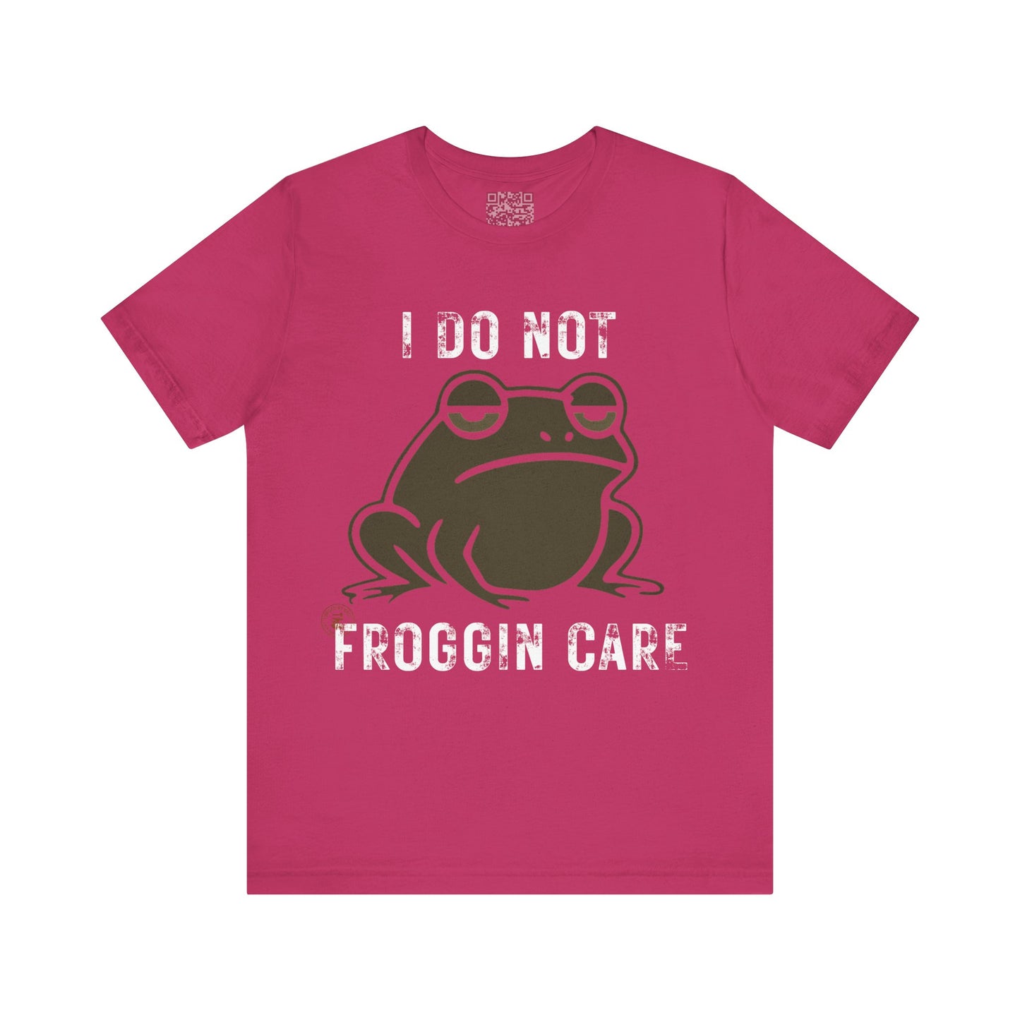 I Do Not Froggin’ Care T-Shirt – Funny Grumpy Frog Graphic Tee