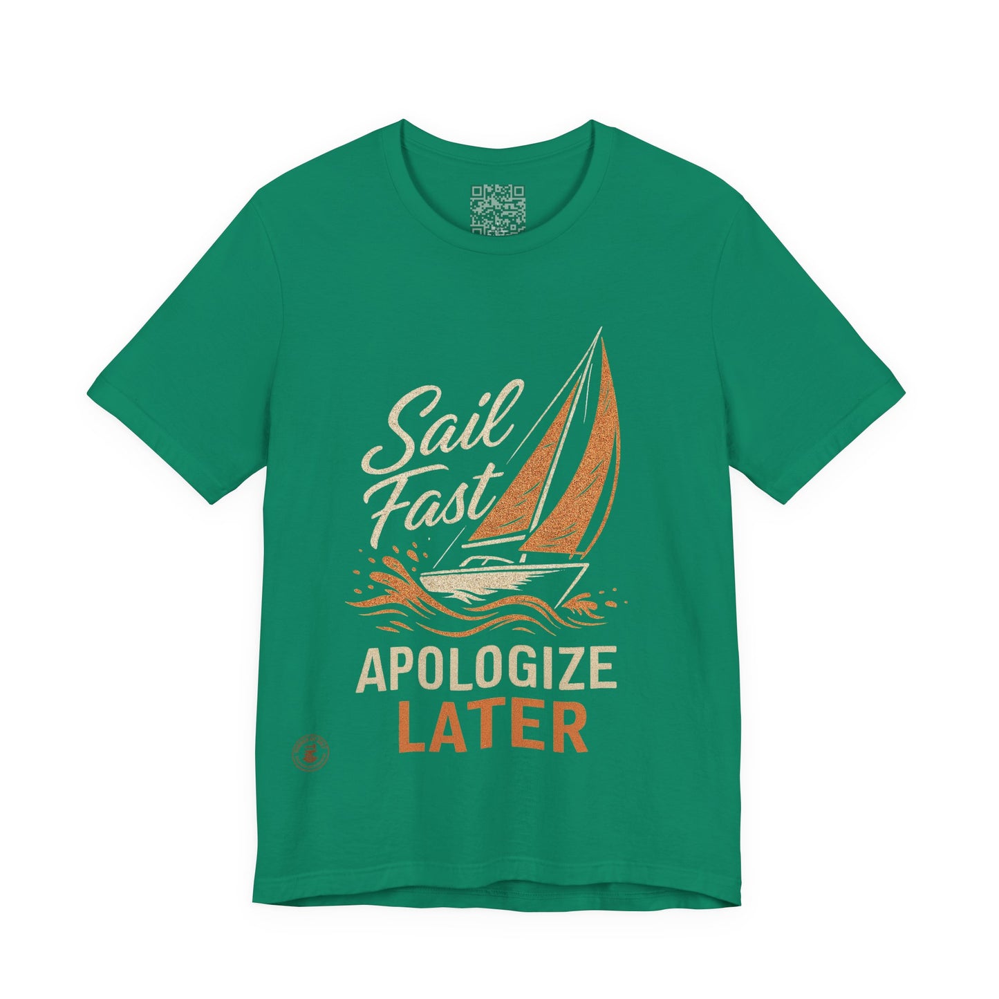 Sail Fast Apologize Later Tee | Casual Summer Shirt, Sailing Gift, Nautical Wear, Beach Attire, Boat Lover T-Shirt