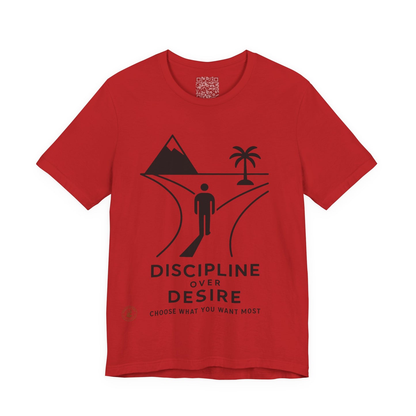 🧭 Discipline Over Desire – Motivational T-Shirt