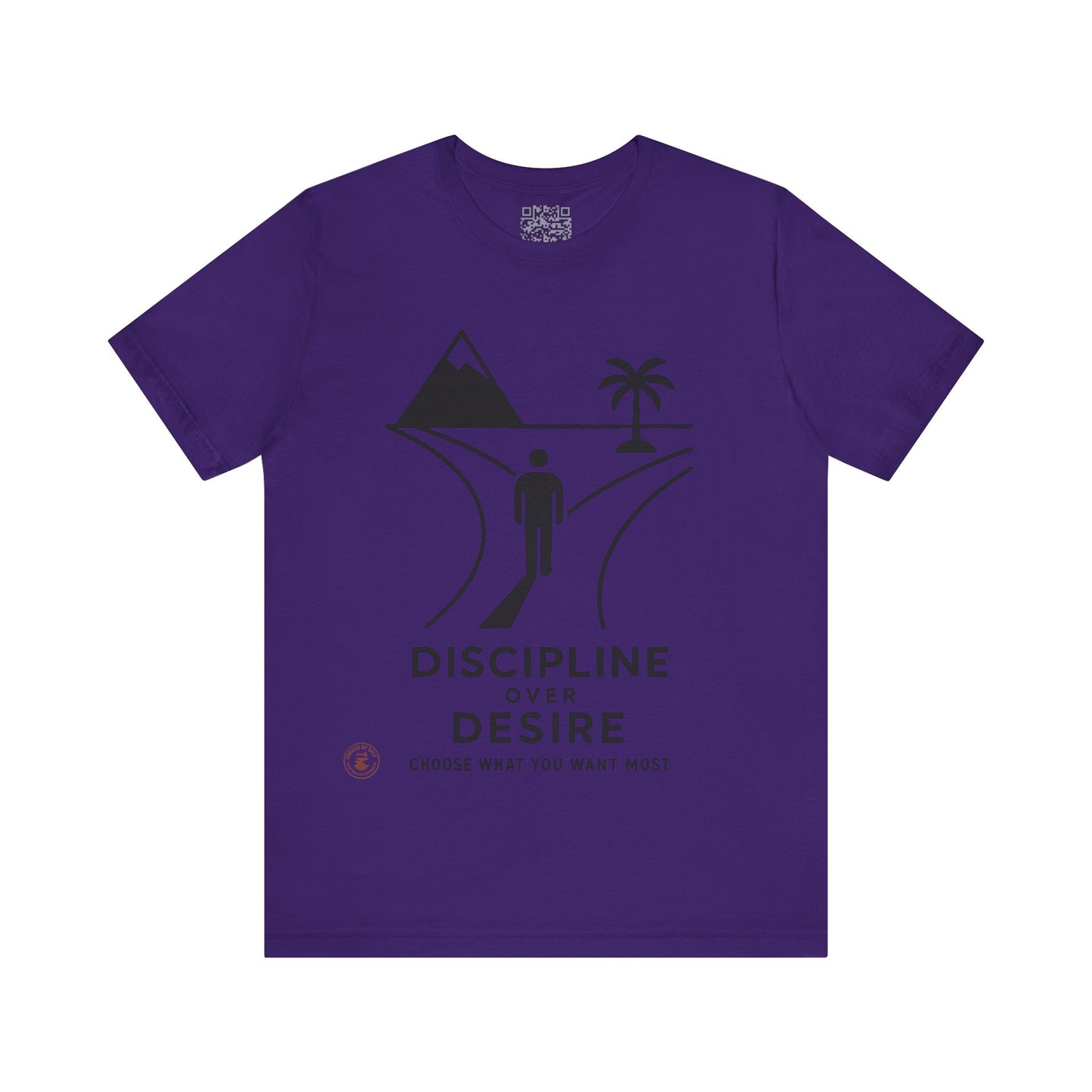 🧭 Discipline Over Desire – Motivational T-Shirt