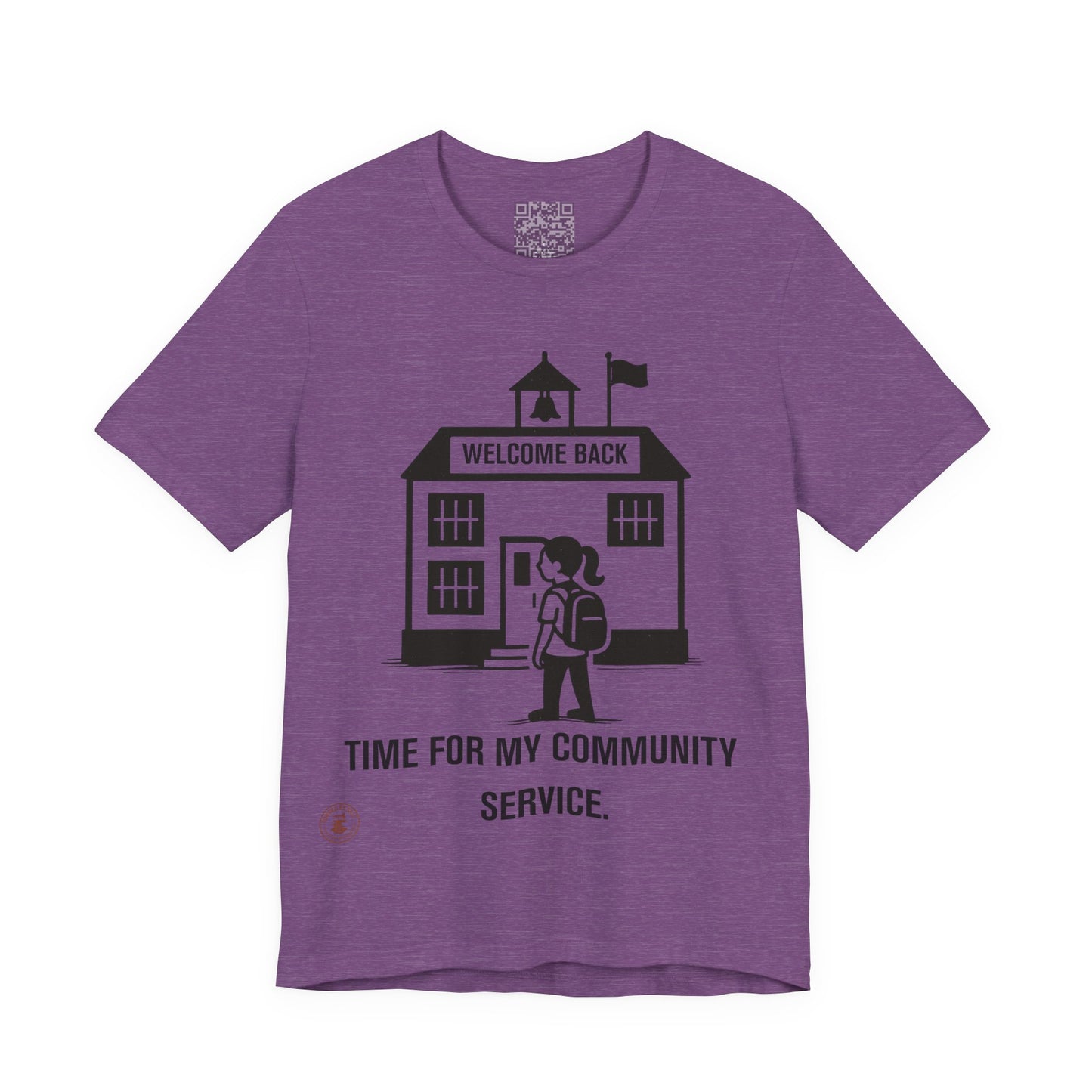 Funny Back-to-School Tee – “Time for My Community Service”