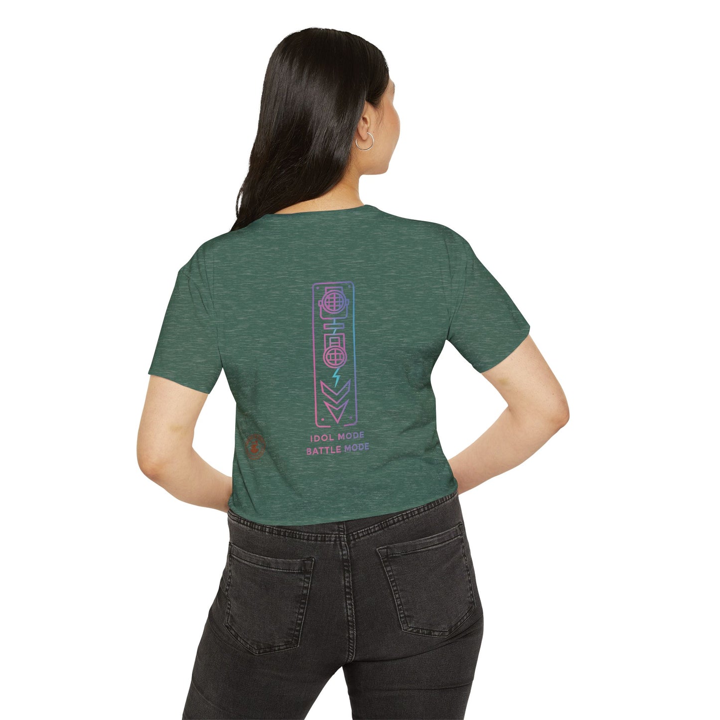 Idol Mode // Battle Mode Festival Crop Top (Women’s), Trendy Music-Inspired Tee