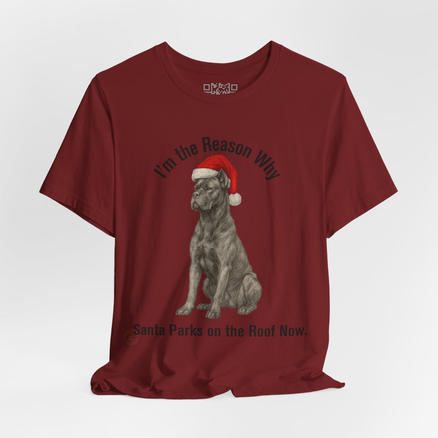 Im the Reason Santa Parks on the Roof Funny Cane Corso Christmas Tee