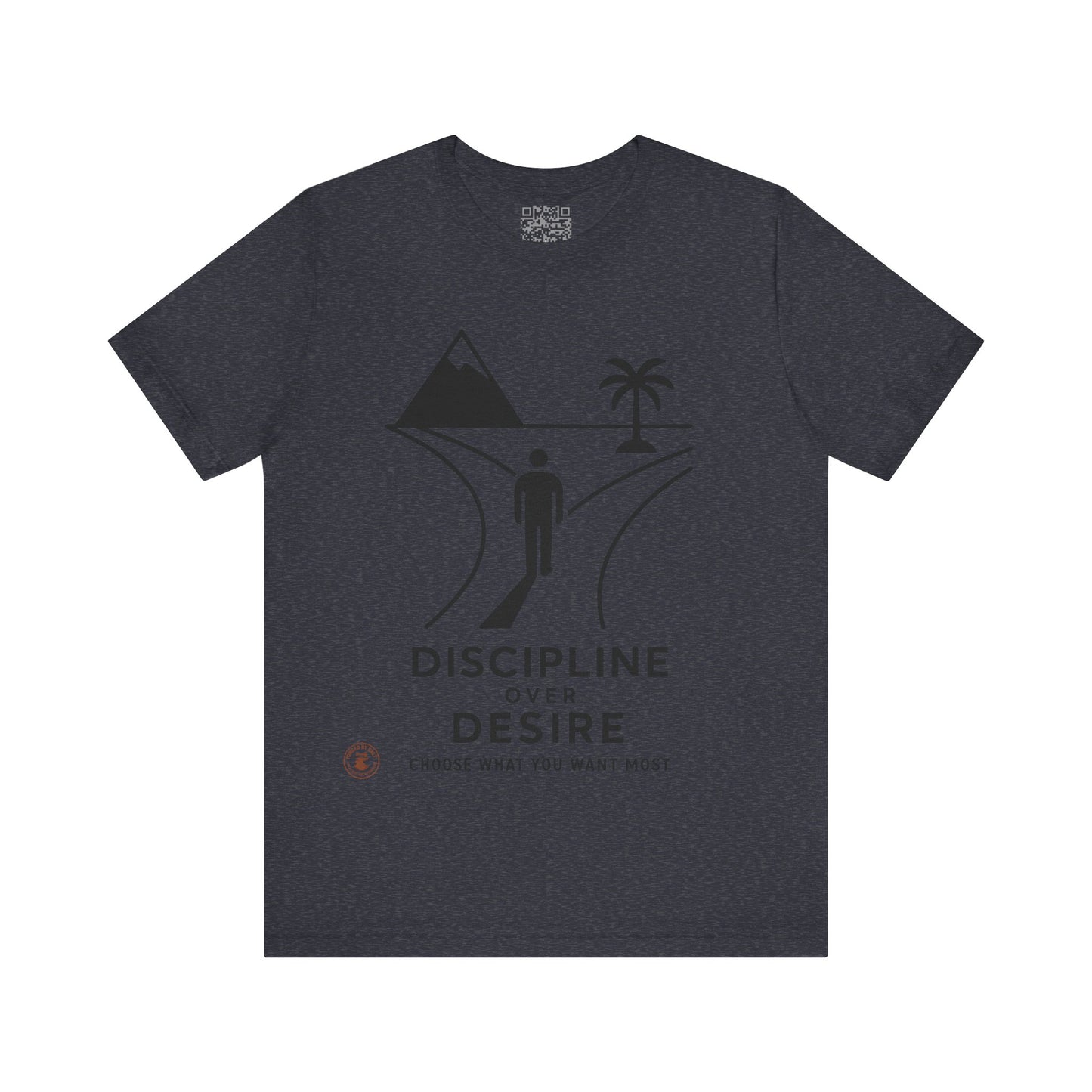 🧭 Discipline Over Desire – Motivational T-Shirt