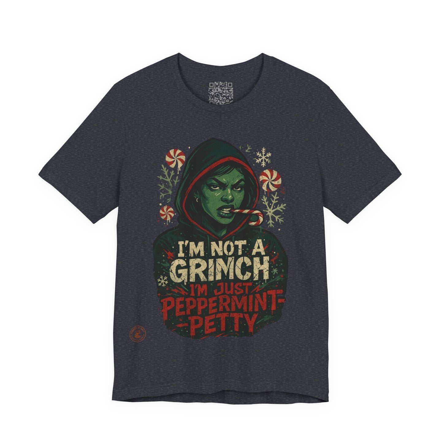 Festive Grinch Tee, Unisex Christmas Shirt, Holiday Humor Tee, Fun Winter Apparel, Unique Gift for Grinch Fans, Peppermint Petty Shirt