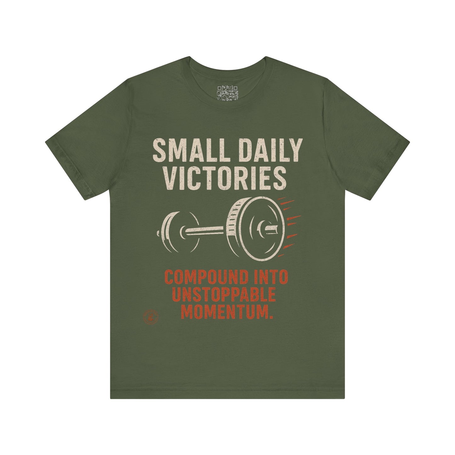 Small Daily Victories Momentum Tee - Motivational Gym Tee - Bella Canvas 3001