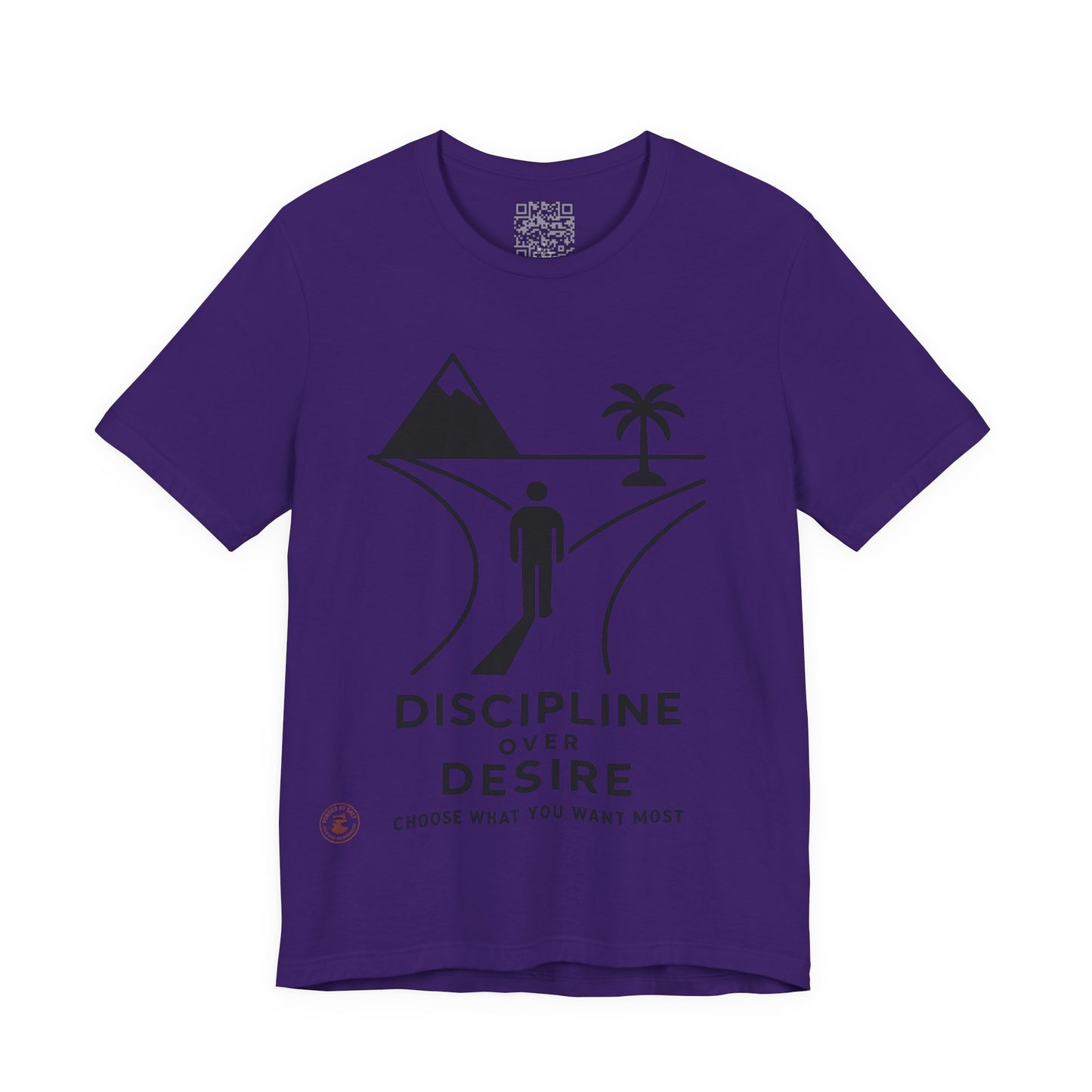 🧭 Discipline Over Desire – Motivational T-Shirt