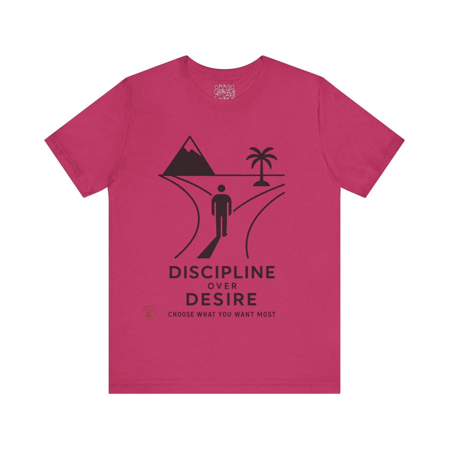 🧭 Discipline Over Desire – Motivational T-Shirt