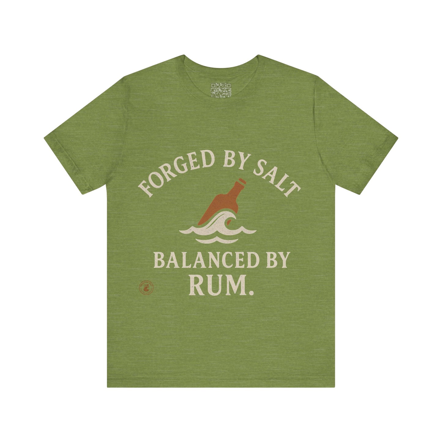 ⚓ “Forged by Salt, Balanced by Rum” – Nautical Lifestyle Tee, Coastal Vibe Tee, Gift for Sailors, Casual Wear