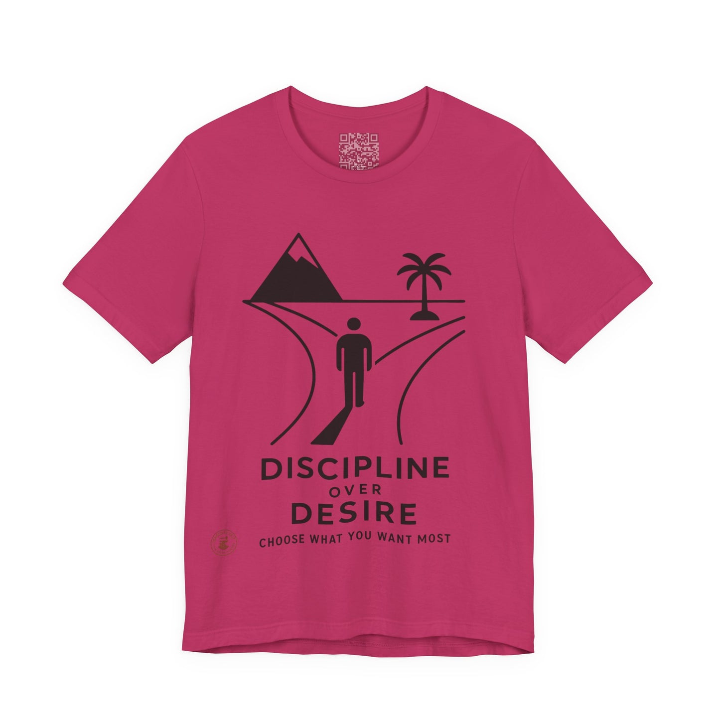 🧭 Discipline Over Desire – Motivational T-Shirt