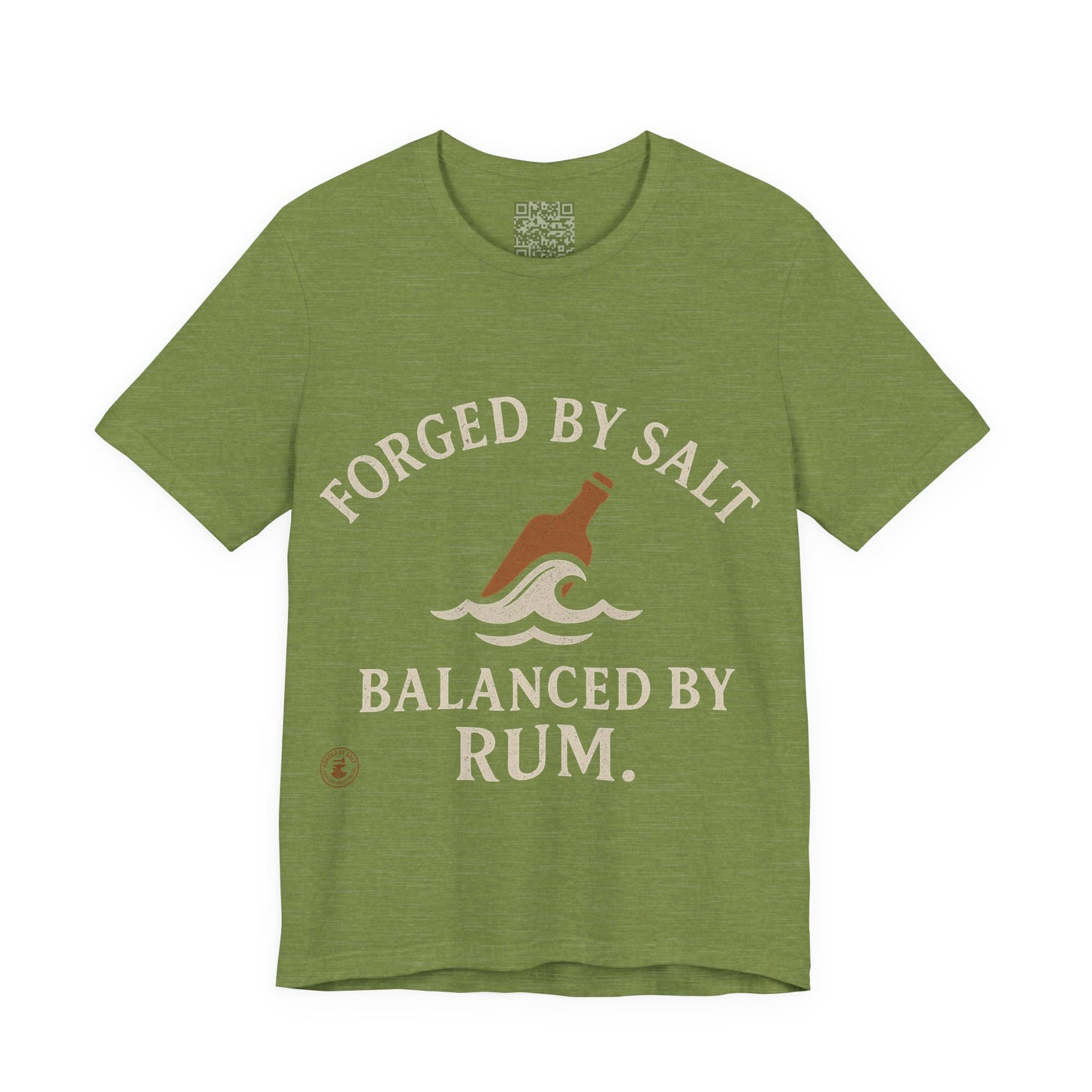 ⚓ “Forged by Salt, Balanced by Rum” – Nautical Lifestyle Tee, Coastal Vibe Tee, Gift for Sailors, Casual Wear