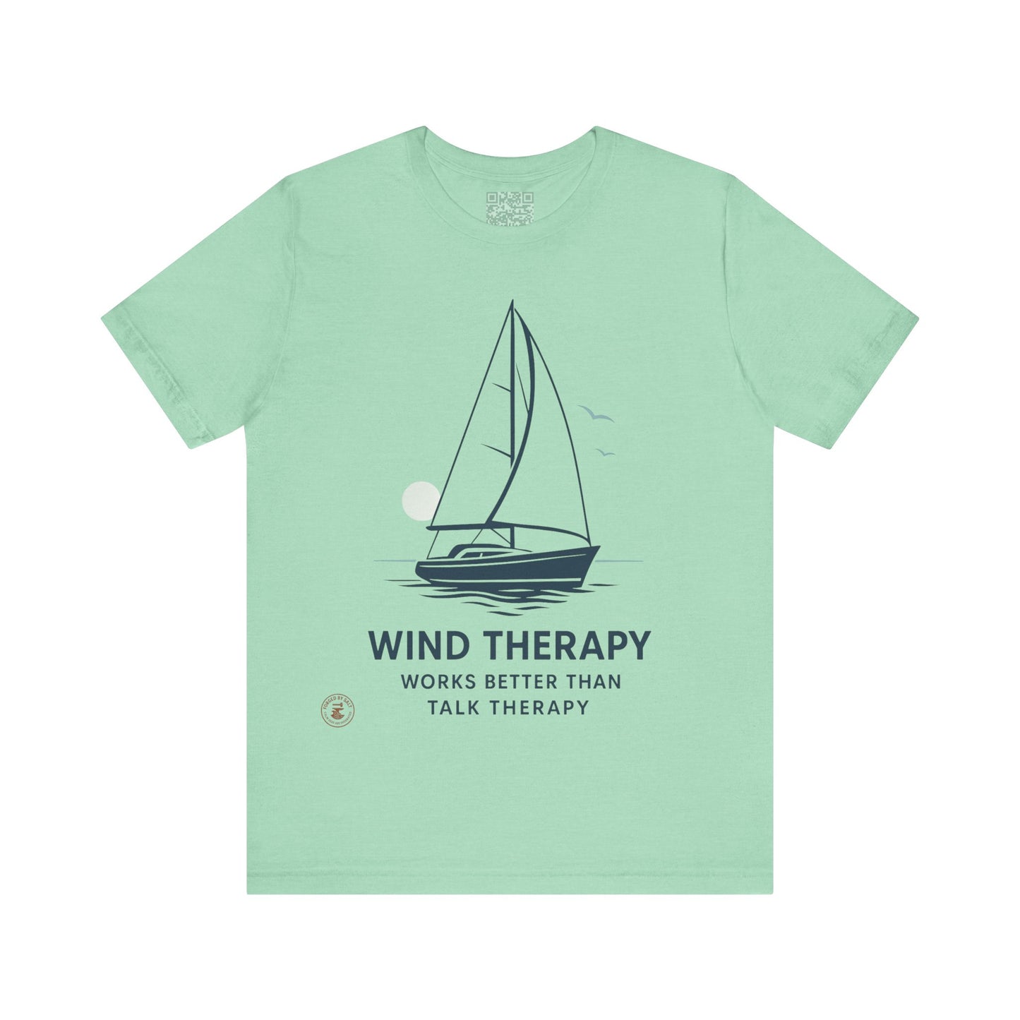 🌬️ “Wind Therapy – Works Better Than Talk Therapy” – Nautical Lifestyle Tee