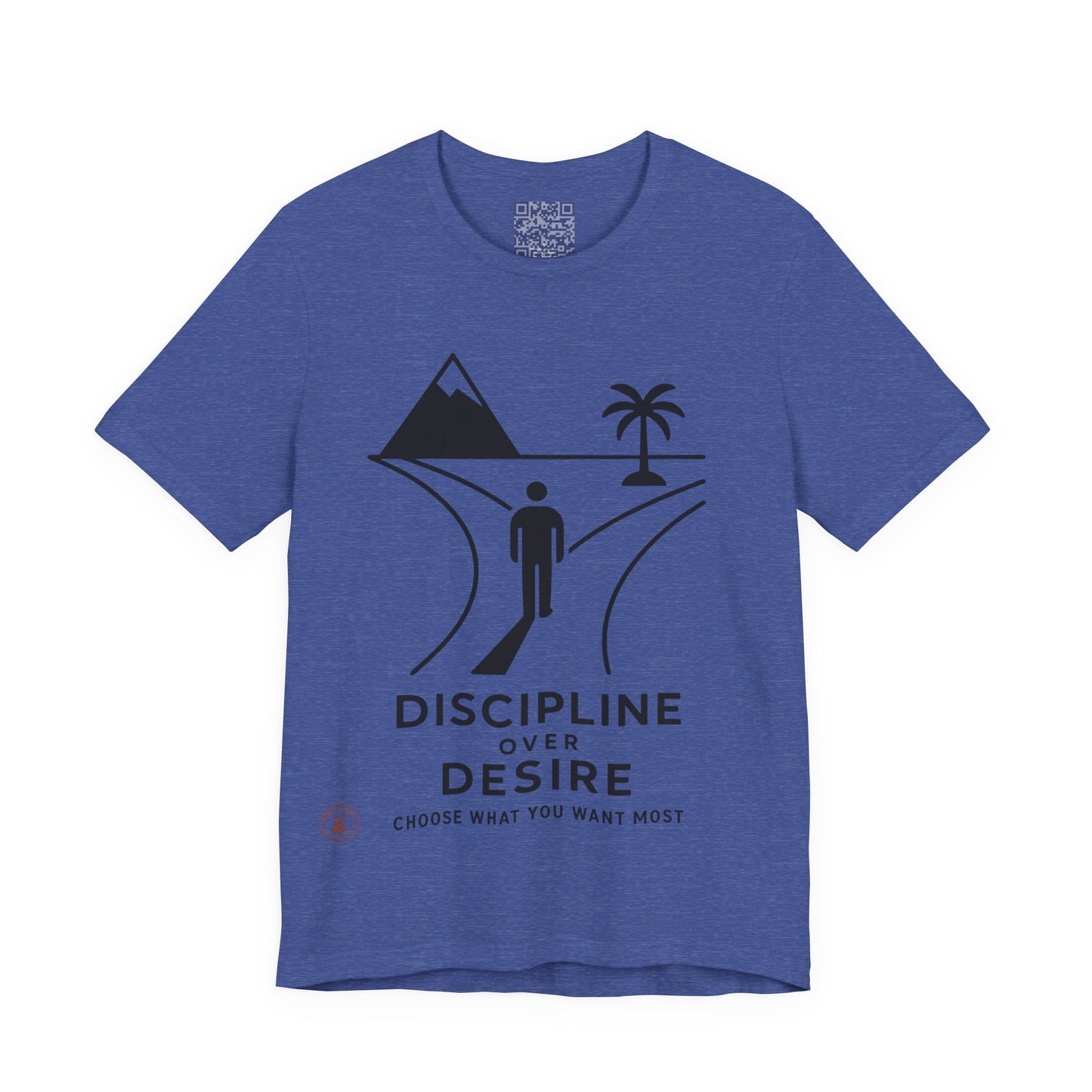🧭 Discipline Over Desire – Motivational T-Shirt