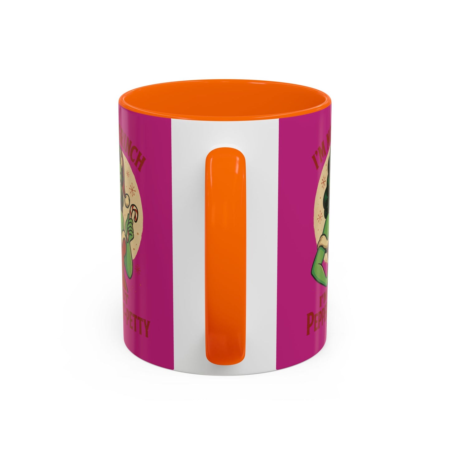 Festive Peppermint Coffee Mug, Holiday Gift, Fun Christmas Mug, Grinch Inspired, Cute Peppermint Patty Theme, Quirky Winter Cup