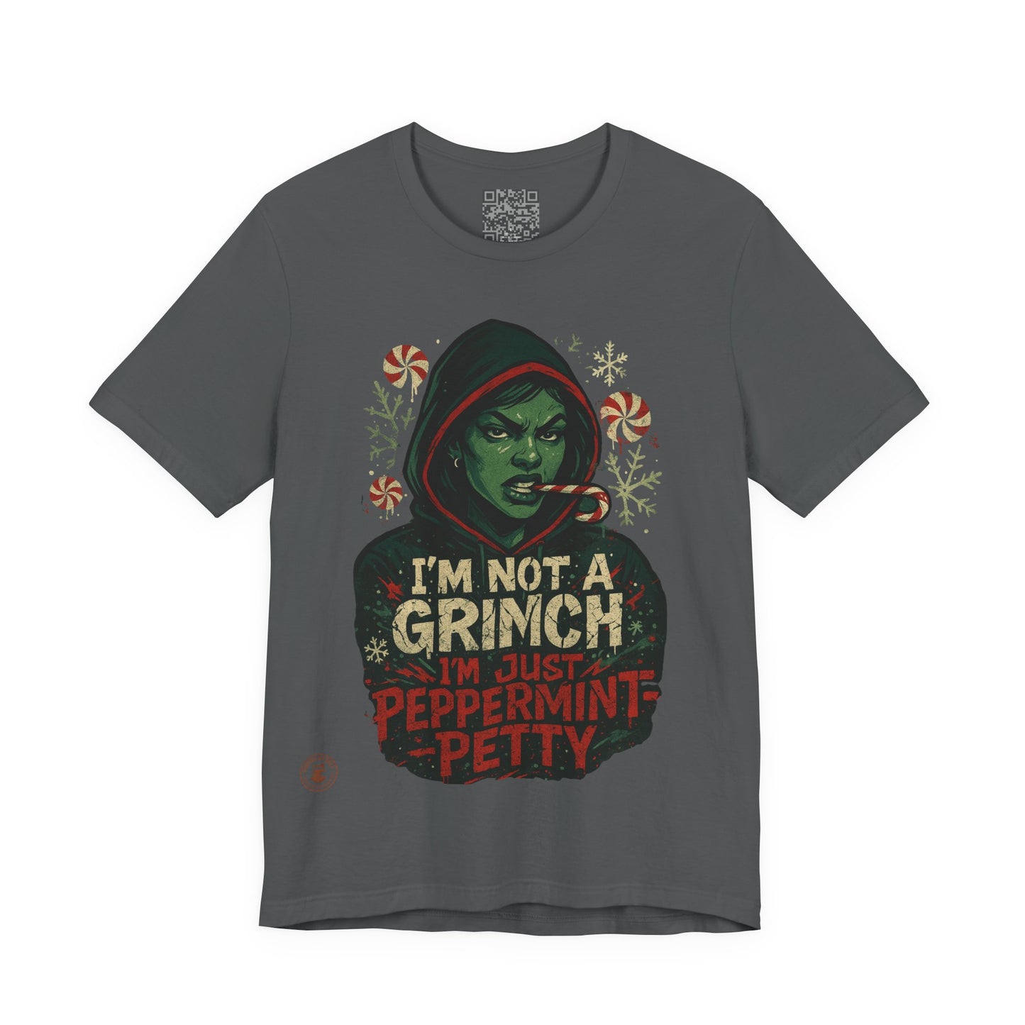 Festive Grinch Tee, Unisex Christmas Shirt, Holiday Humor Tee, Fun Winter Apparel, Unique Gift for Grinch Fans, Peppermint Petty Shirt