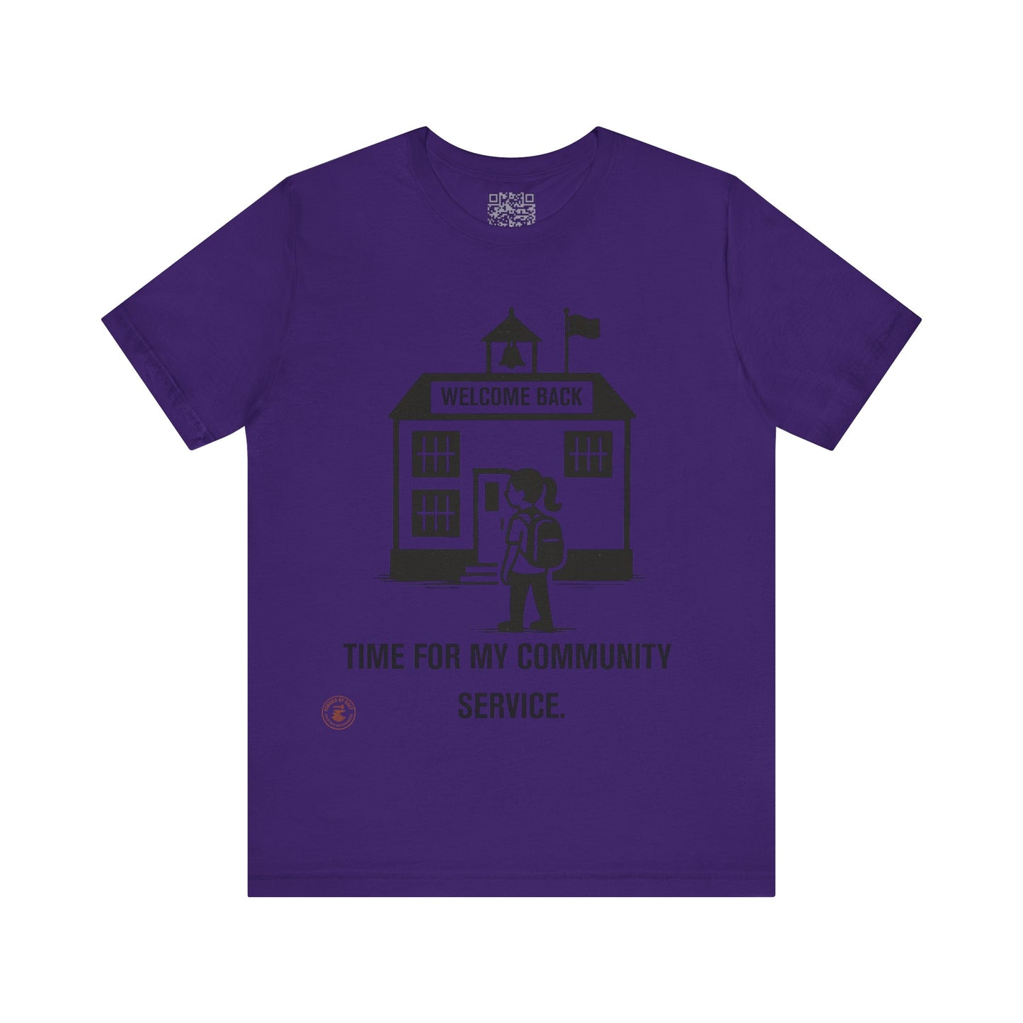 Funny Back-to-School Tee – “Time for My Community Service”