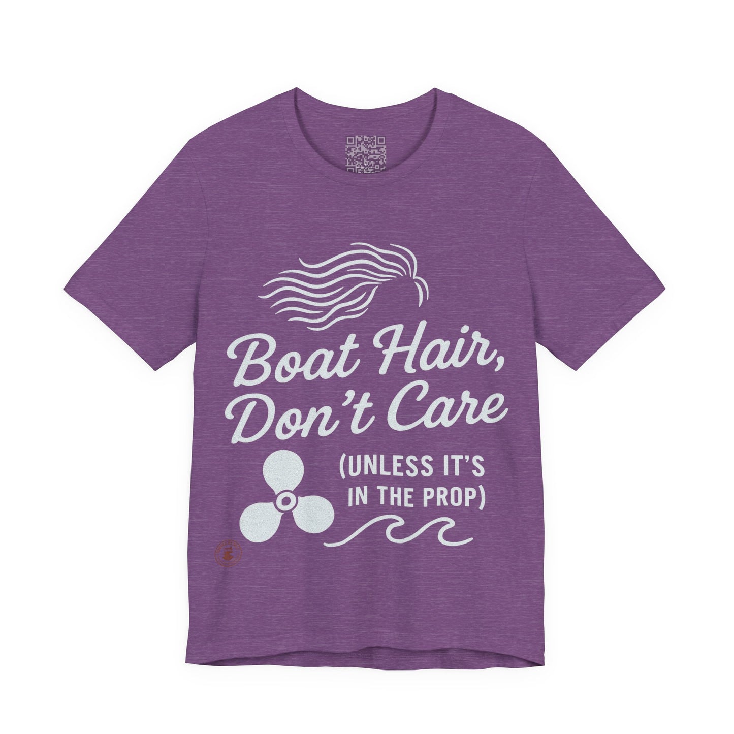Boat Hair, Don’t Care (Unless It’s in the Prop) – Nautical Humor Tee