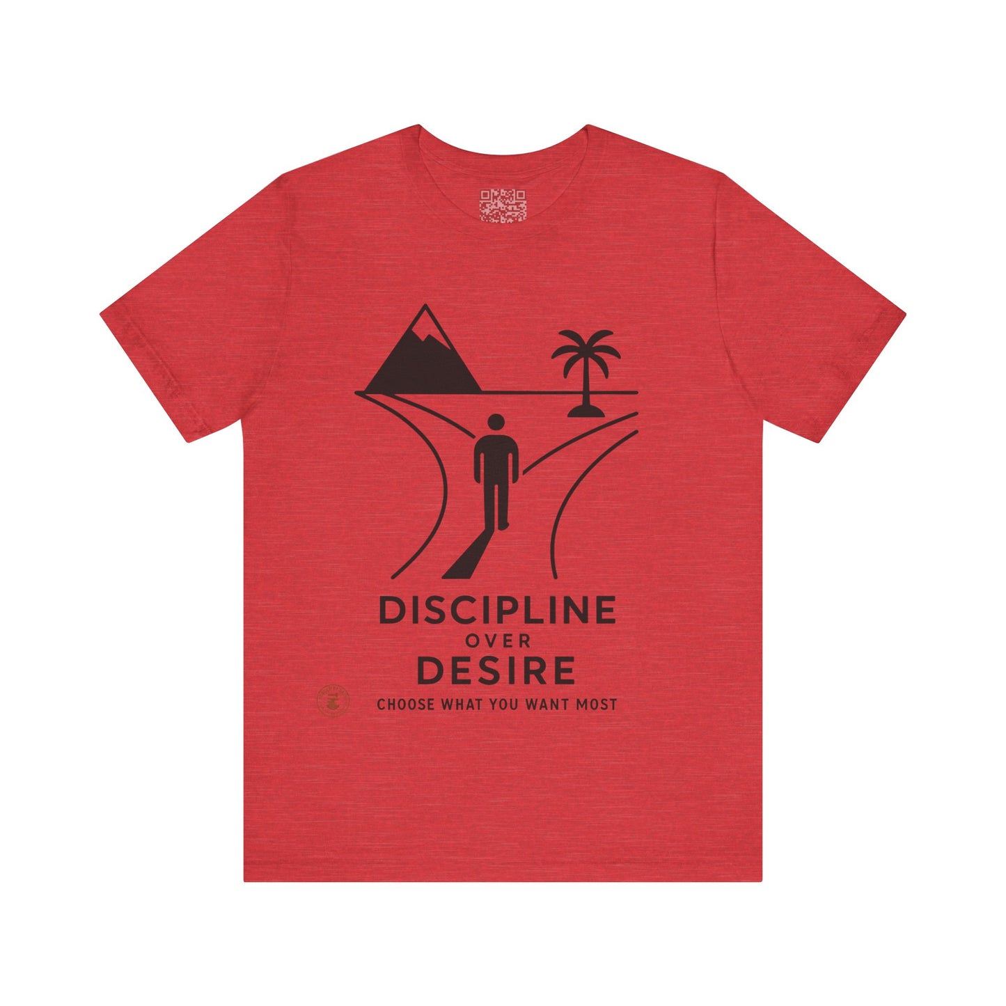 🧭 Discipline Over Desire – Motivational T-Shirt