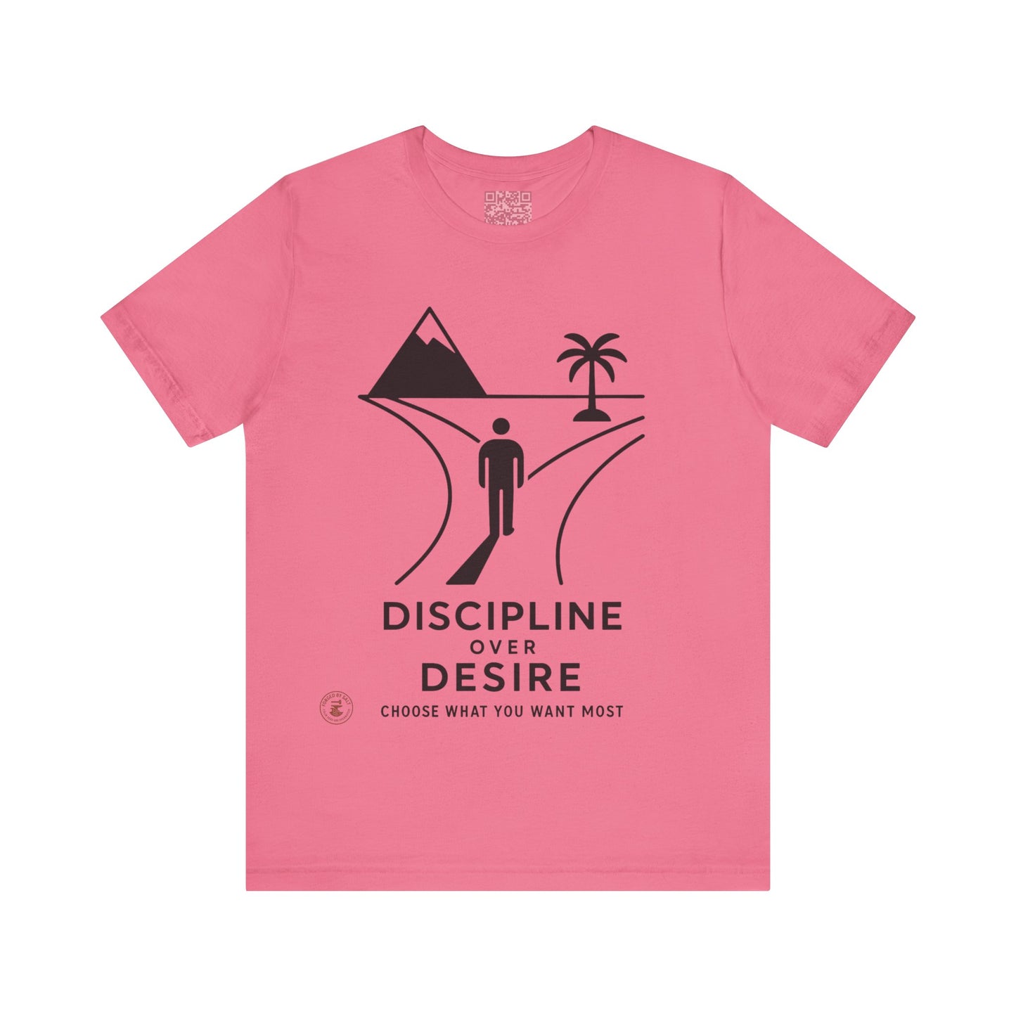 🧭 Discipline Over Desire – Motivational T-Shirt