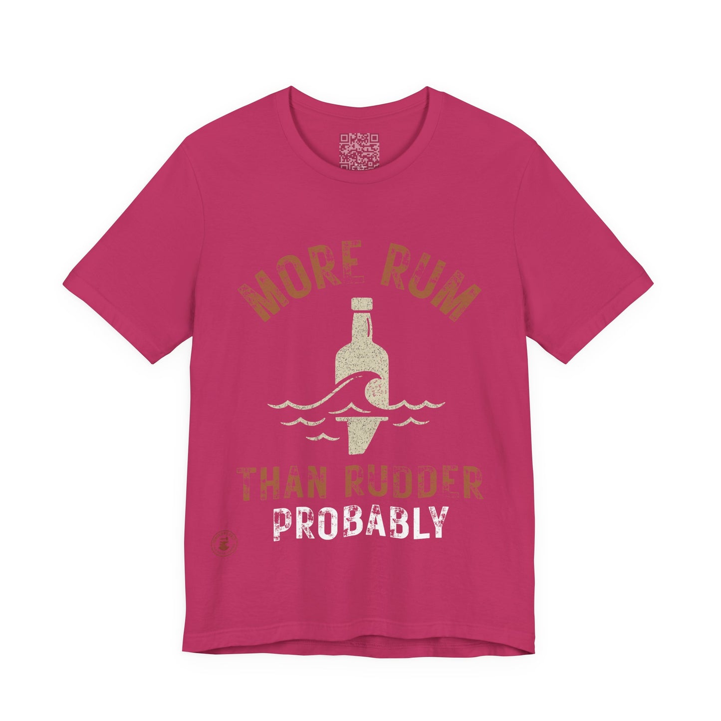 🍹 More Rum Than Rudder (Probally) – Nautical Humor Tee
