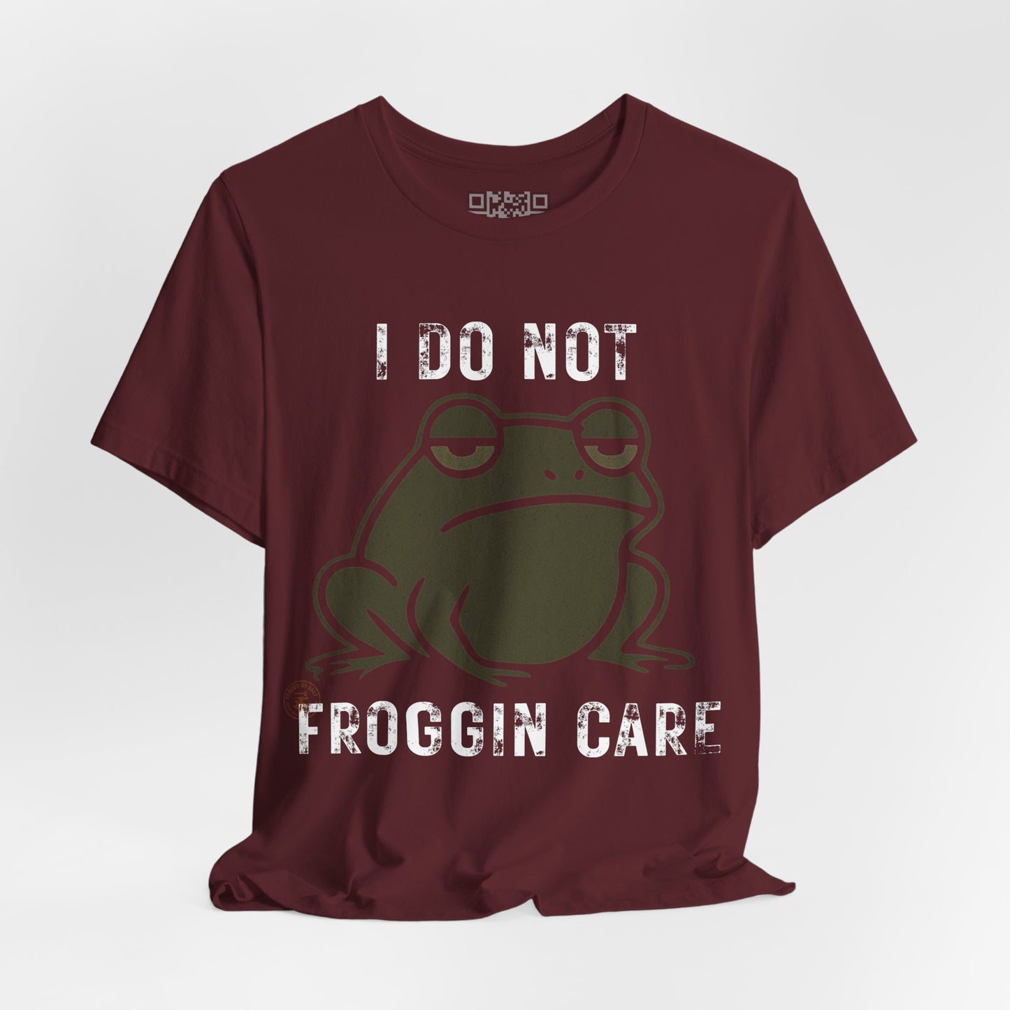 I Do Not Froggin’ Care T-Shirt – Funny Grumpy Frog Graphic Tee