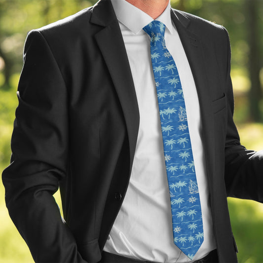 Tropical Palm Tree Tie – Bold Style Meets Relaxed Elegance