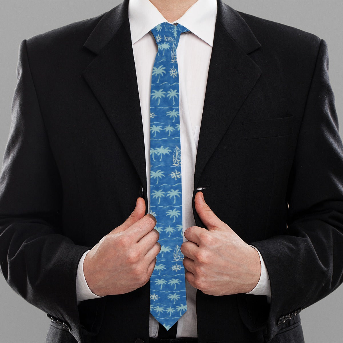 Tropical Palm Tree Tie – Bold Style Meets Relaxed Elegance