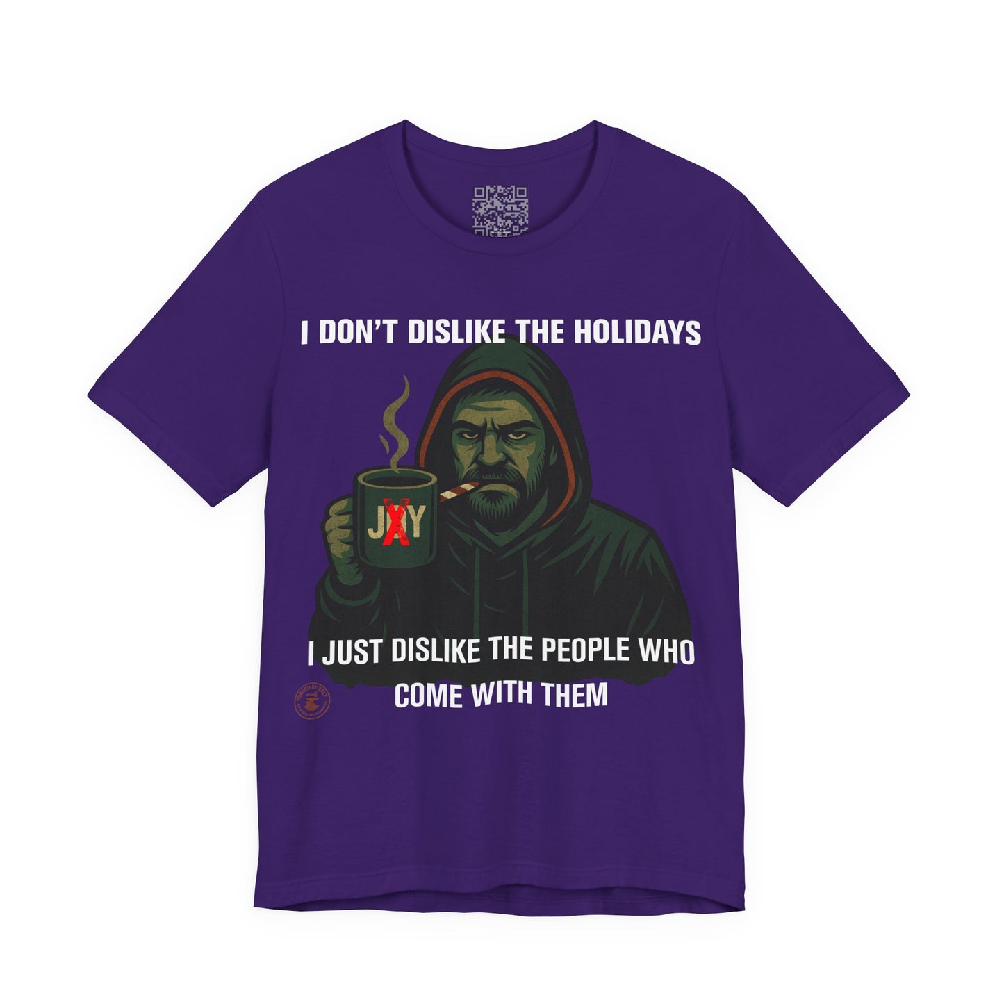 “I Don’t Dislike the Holidays” Grumpy Christmas Hoodie Guy T-Shirt
