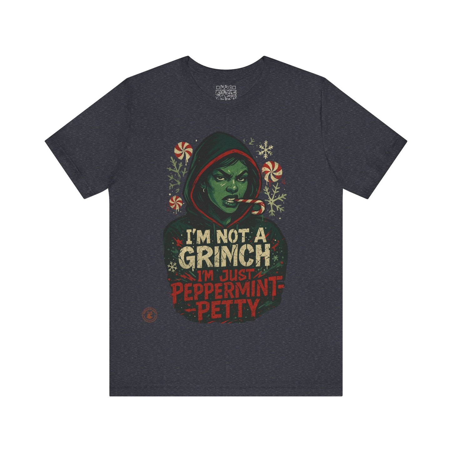 Festive Grinch Tee, Unisex Christmas Shirt, Holiday Humor Tee, Fun Winter Apparel, Unique Gift for Grinch Fans, Peppermint Petty Shirt