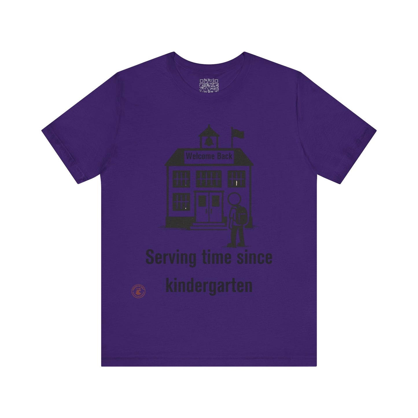 “Serving Time Since Kindergarten” – Funny Back-to-School T-Shirt