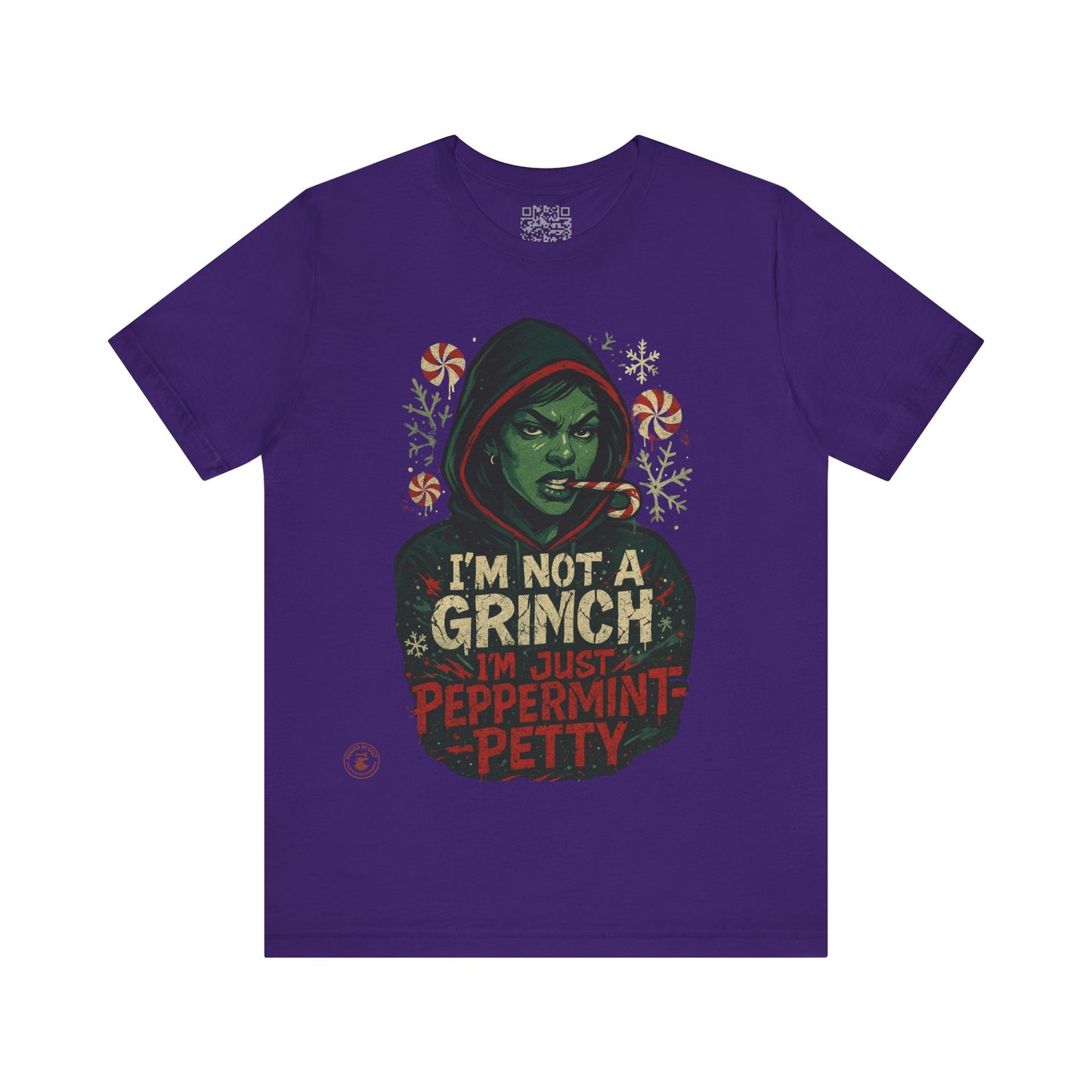 Festive Grinch Tee, Unisex Christmas Shirt, Holiday Humor Tee, Fun Winter Apparel, Unique Gift for Grinch Fans, Peppermint Petty Shirt