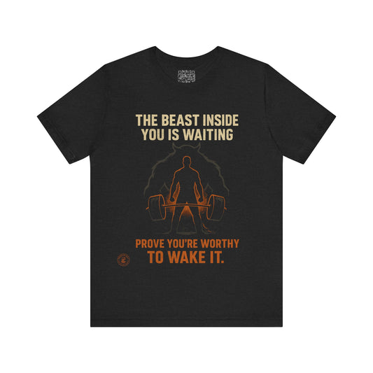 “The Beast Inside” Motivational Gym Tee