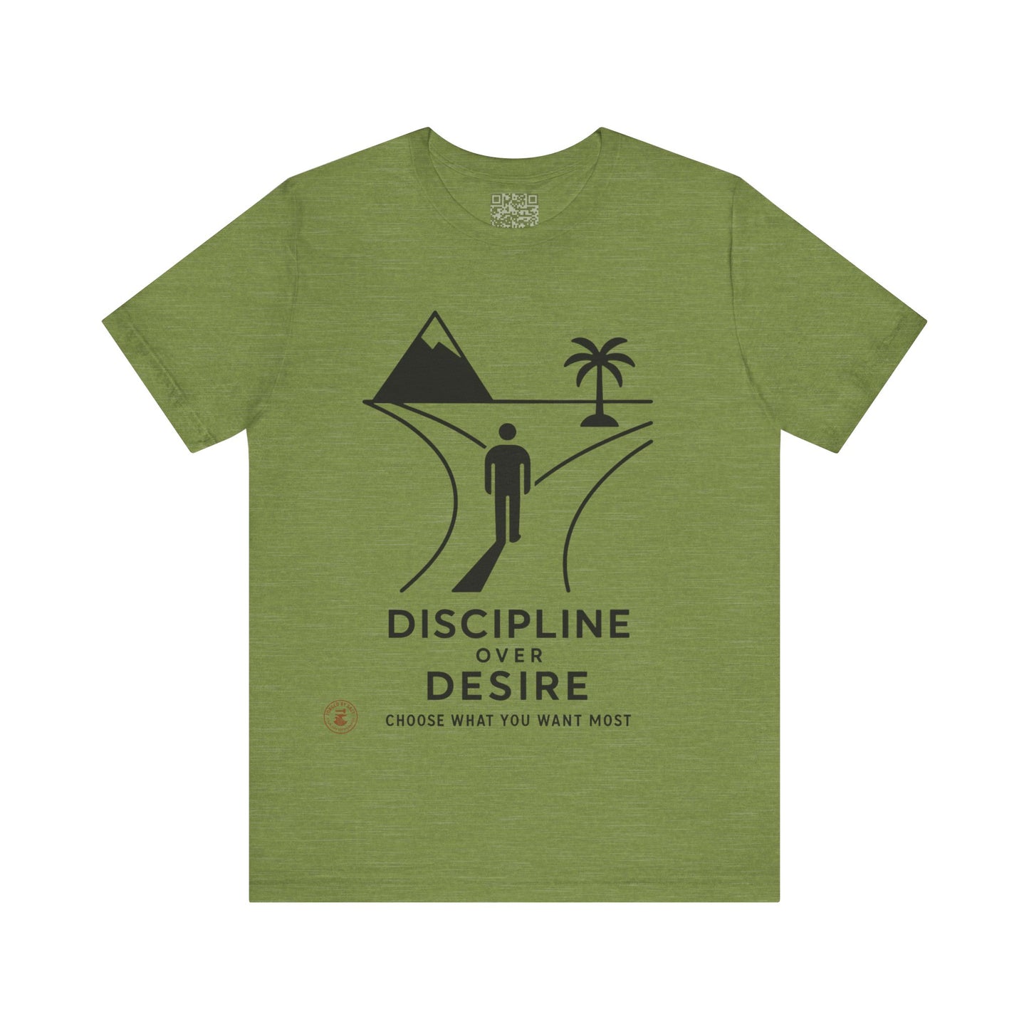 🧭 Discipline Over Desire – Motivational T-Shirt