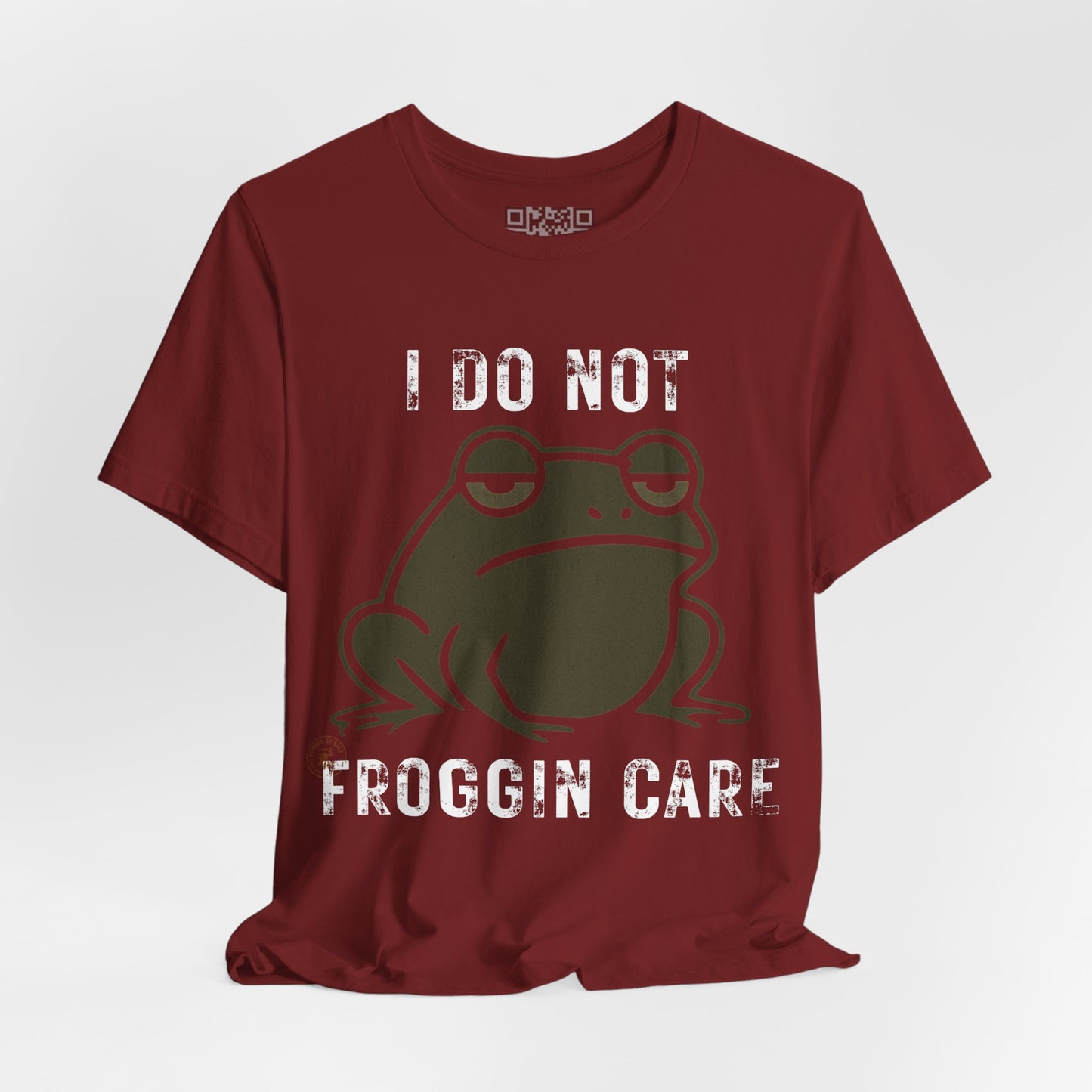 I Do Not Froggin’ Care T-Shirt – Funny Grumpy Frog Graphic Tee