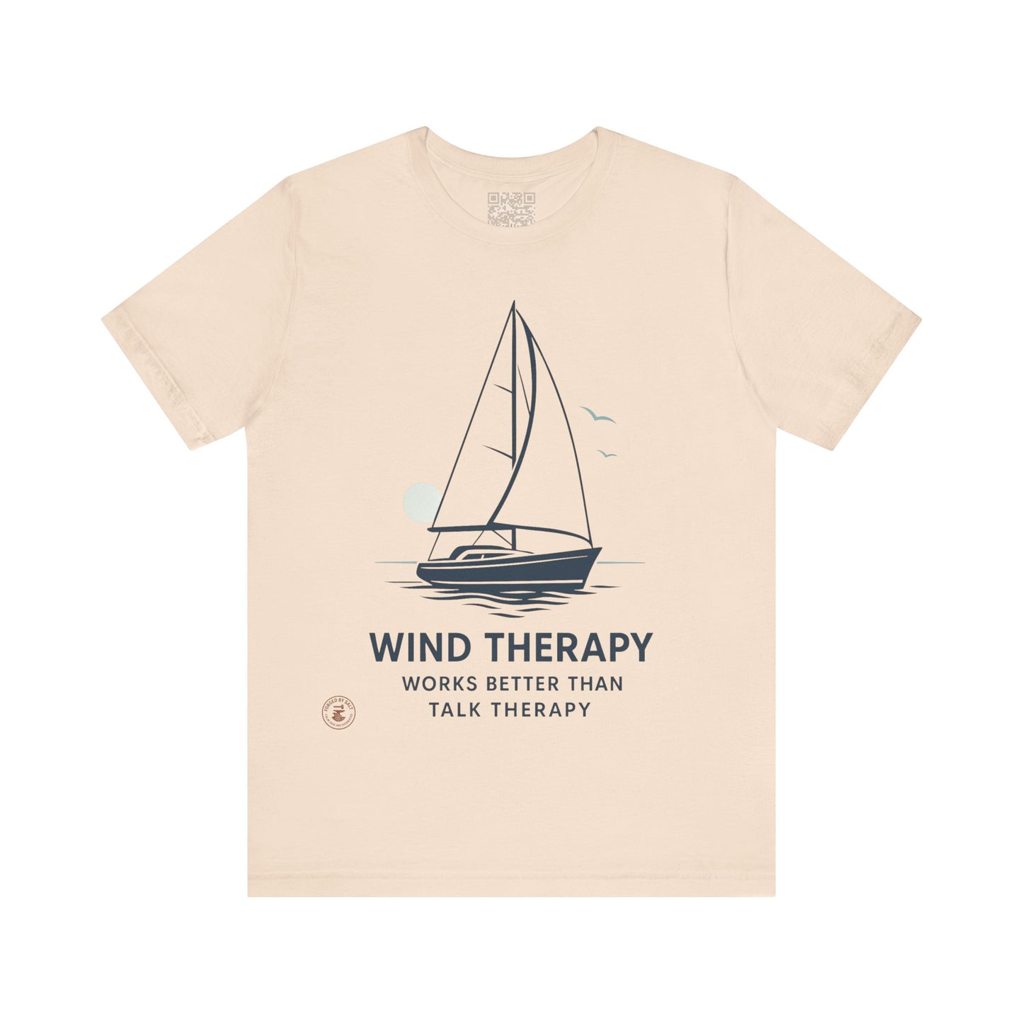 🌬️ “Wind Therapy – Works Better Than Talk Therapy” – Nautical Lifestyle Tee