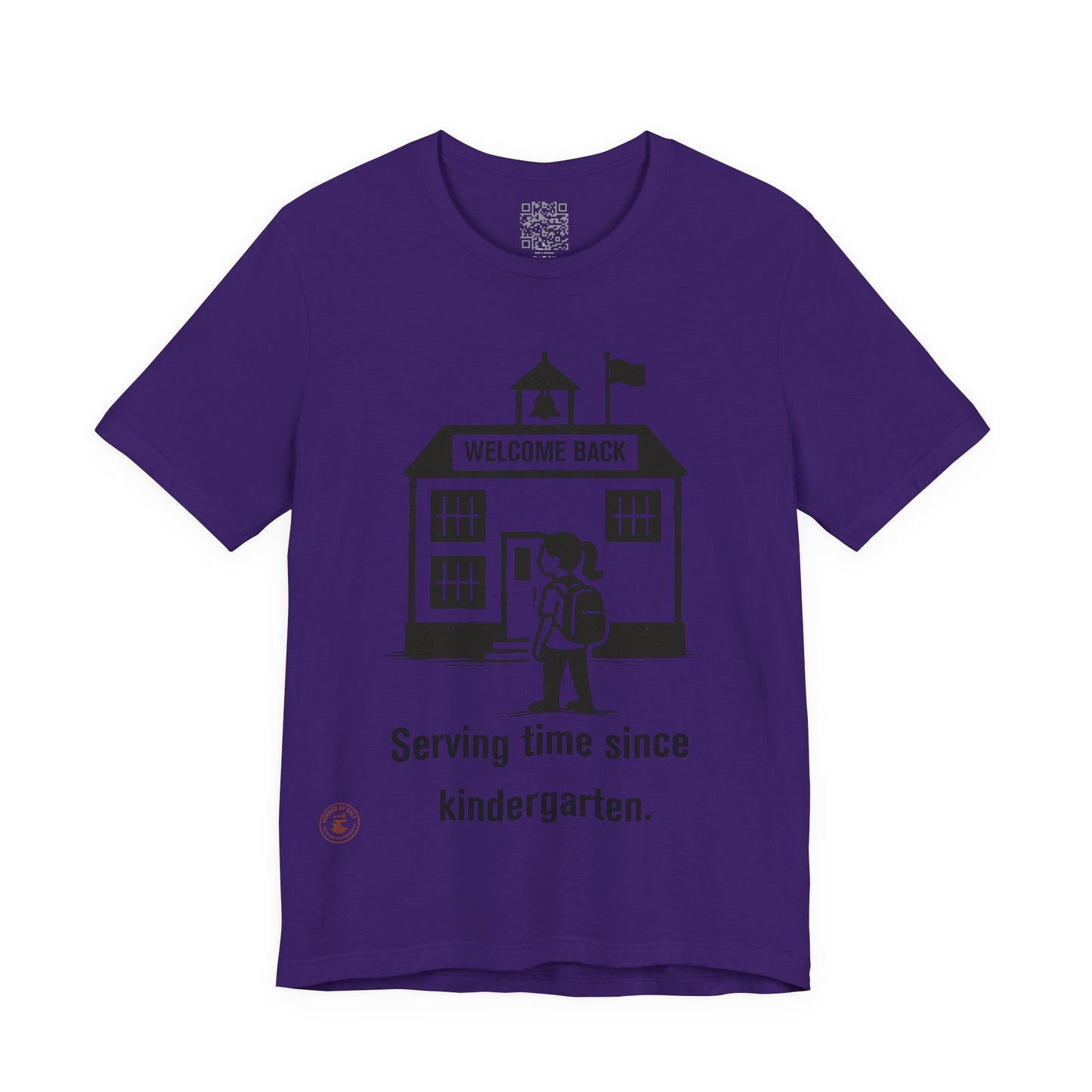 🎒 Funny Back-to-School T-Shirt – “Serving Time Since Kindergarten”