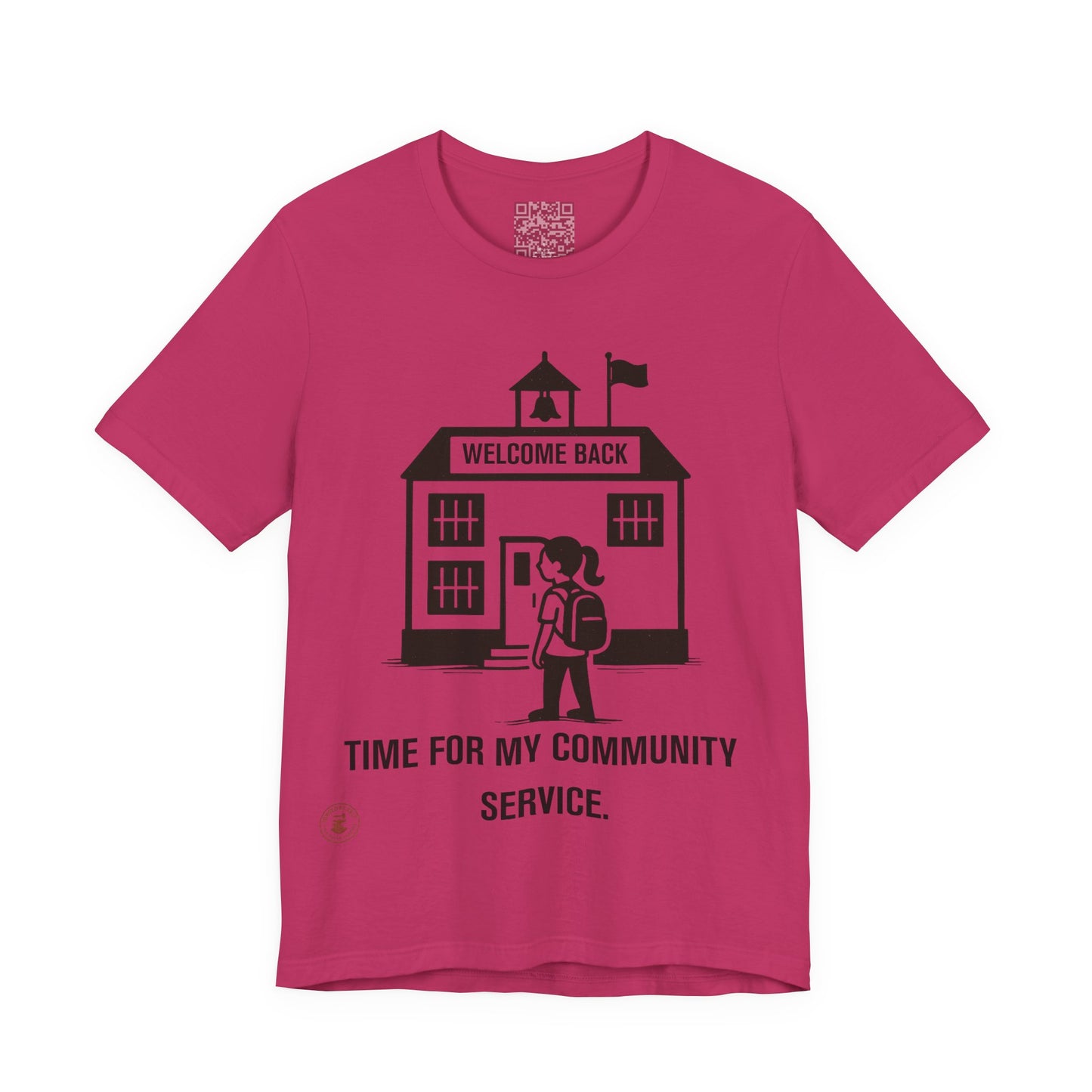 Funny Back-to-School Tee – “Time for My Community Service”